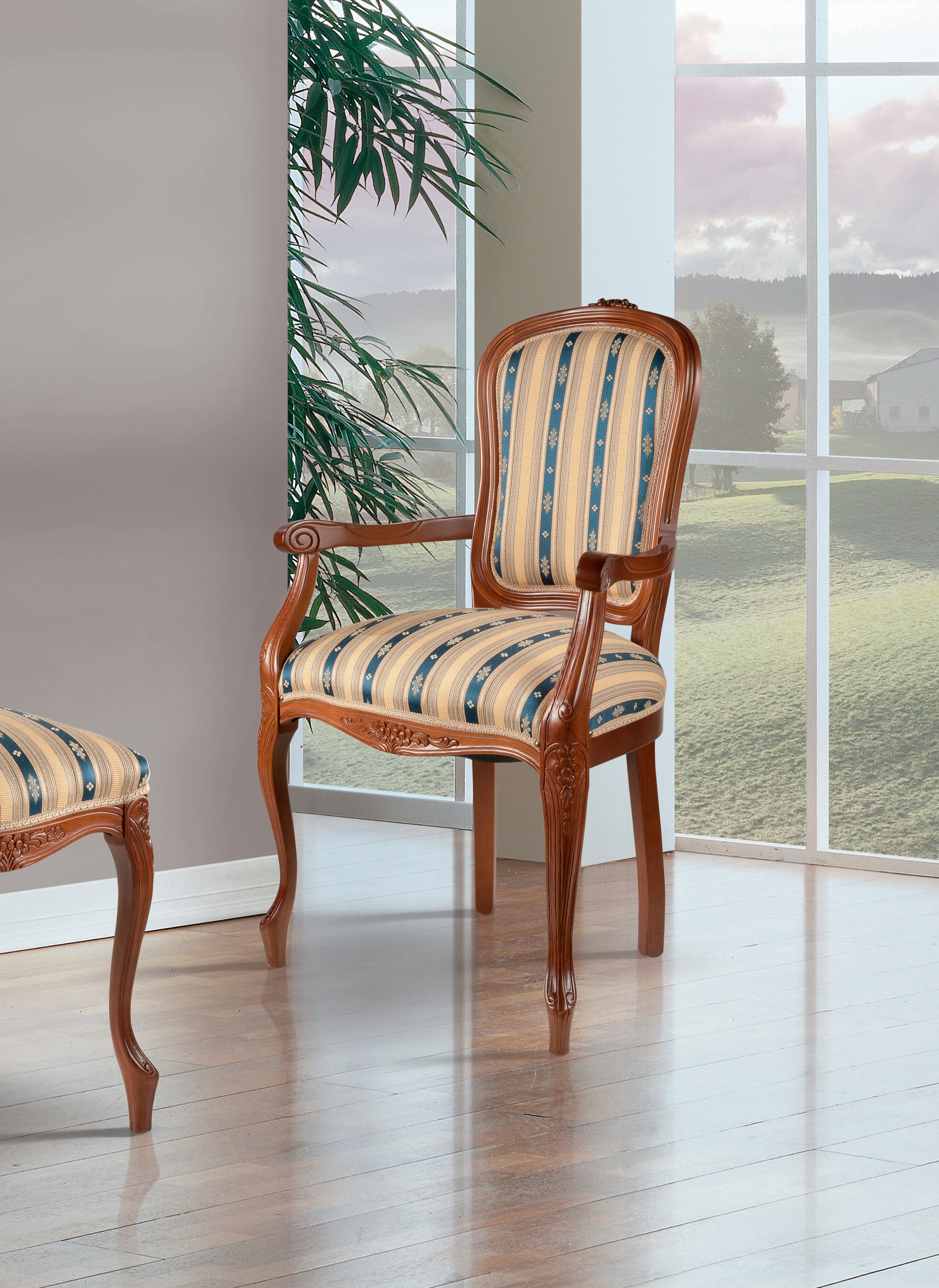 Image of DELAVITA 4-Fussstuhl »Elisa«, 1 St., Baumwolle-Polyester, Breite 48 cm bei Ackermann Versand Schweiz