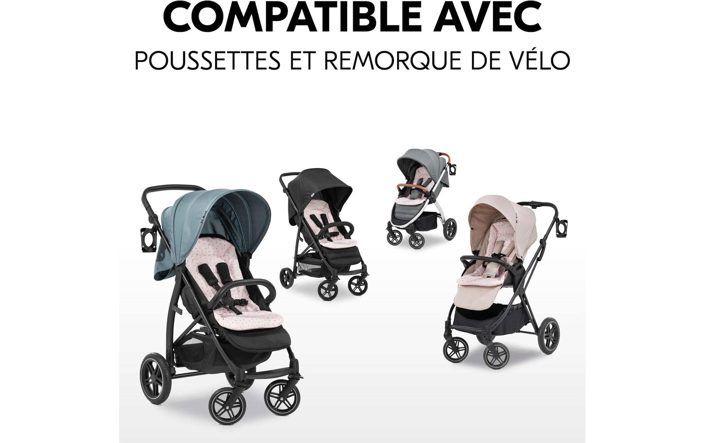 Hauck »Seat Liner, Flowers Rose« également adapté aux poussettes