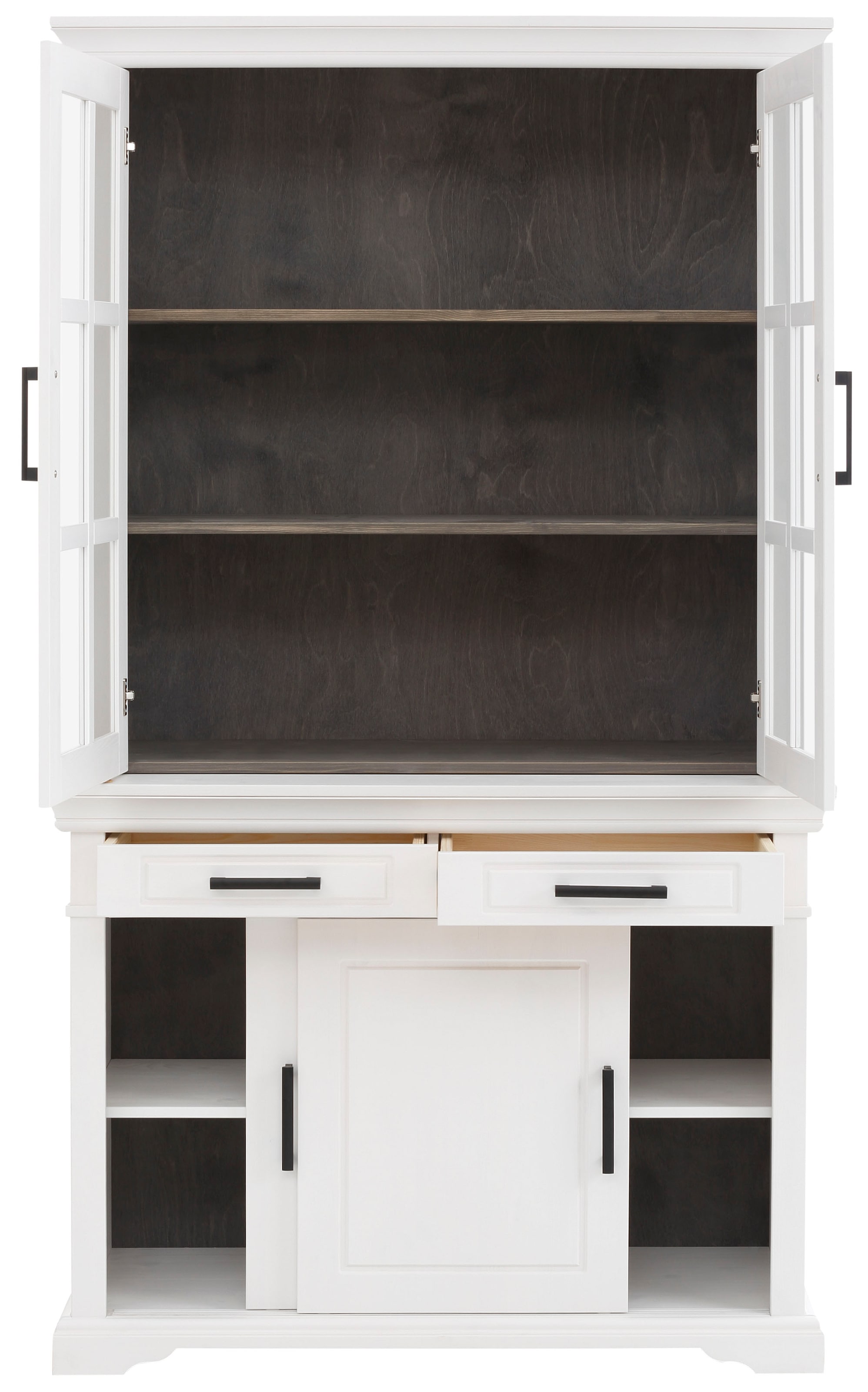 Home affaire Vitrine »Anabel«, aus massiver Kiefer, Breite 110 cm