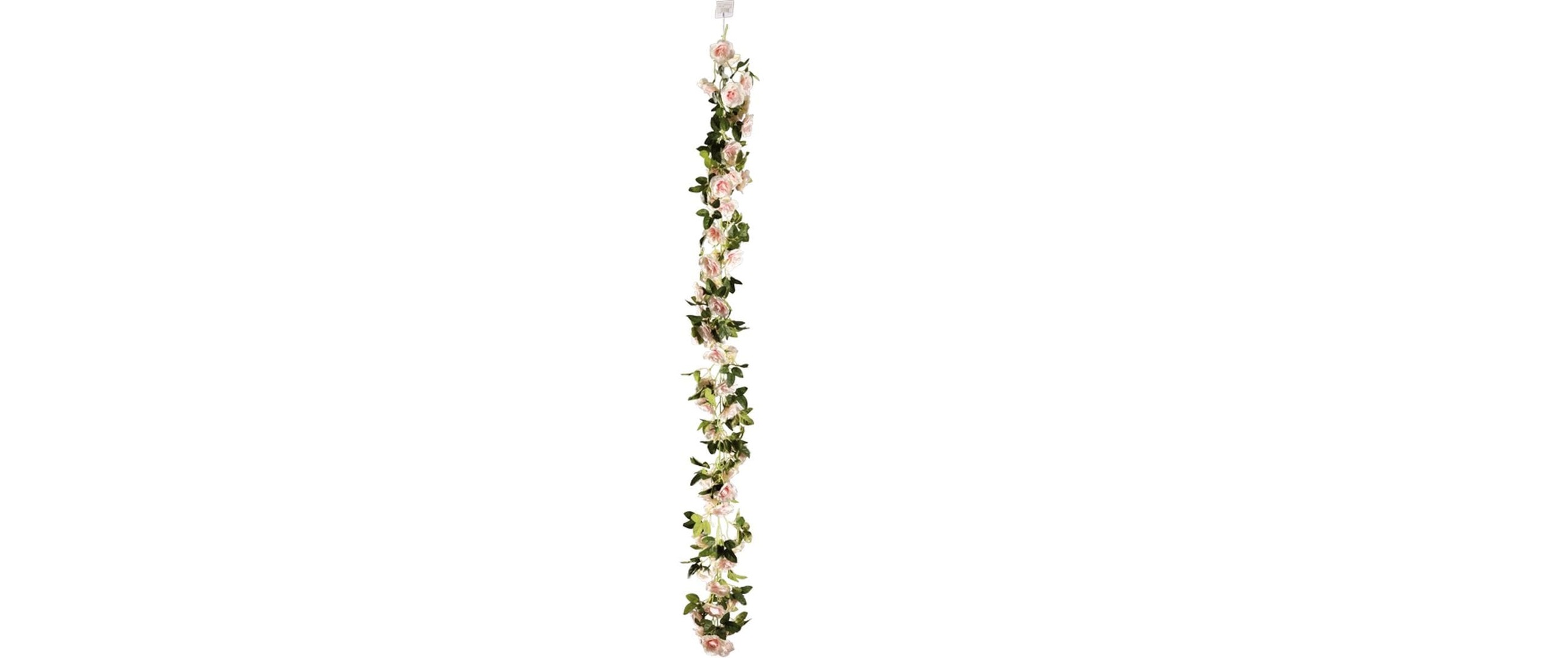 Image of Kunstgirlande "Dekomat AG mit 60 Rosen 170 cm" Zarte Blumengirlande für florale Dekorationen