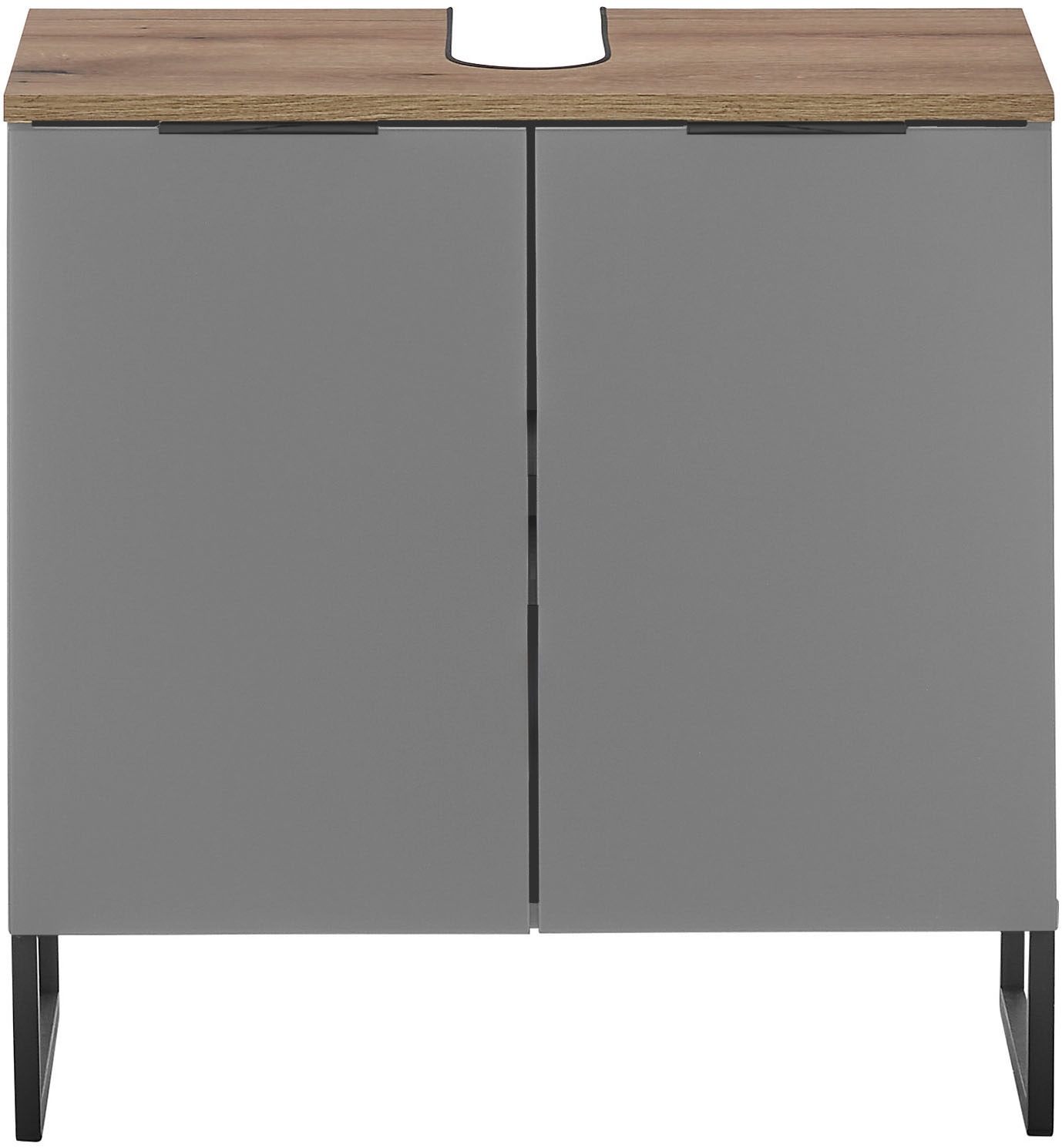 BASIC by Balculina Armoire sous lavabo »Denver Waschbeckenunterschrank, Badezimmerschrank 60x60x35« 1 cuis tlg. largeur 60 cm, porte montable à gauche/droite, softclose