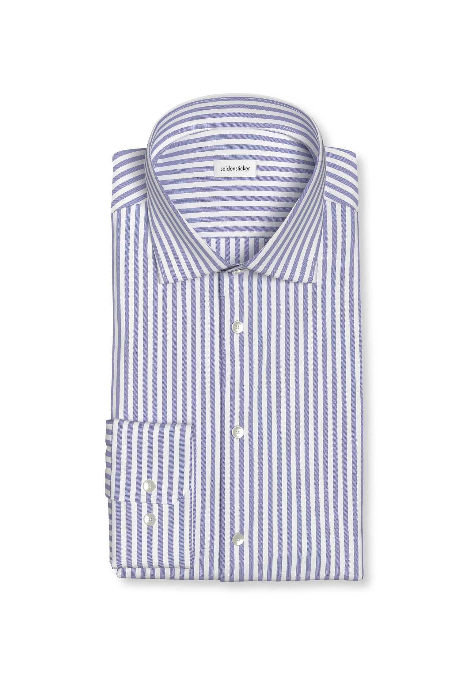 seidensticker Businesshemd »Schwarze Rose«, Regular 1/1 Extra lang Kentkragen Gestreift
