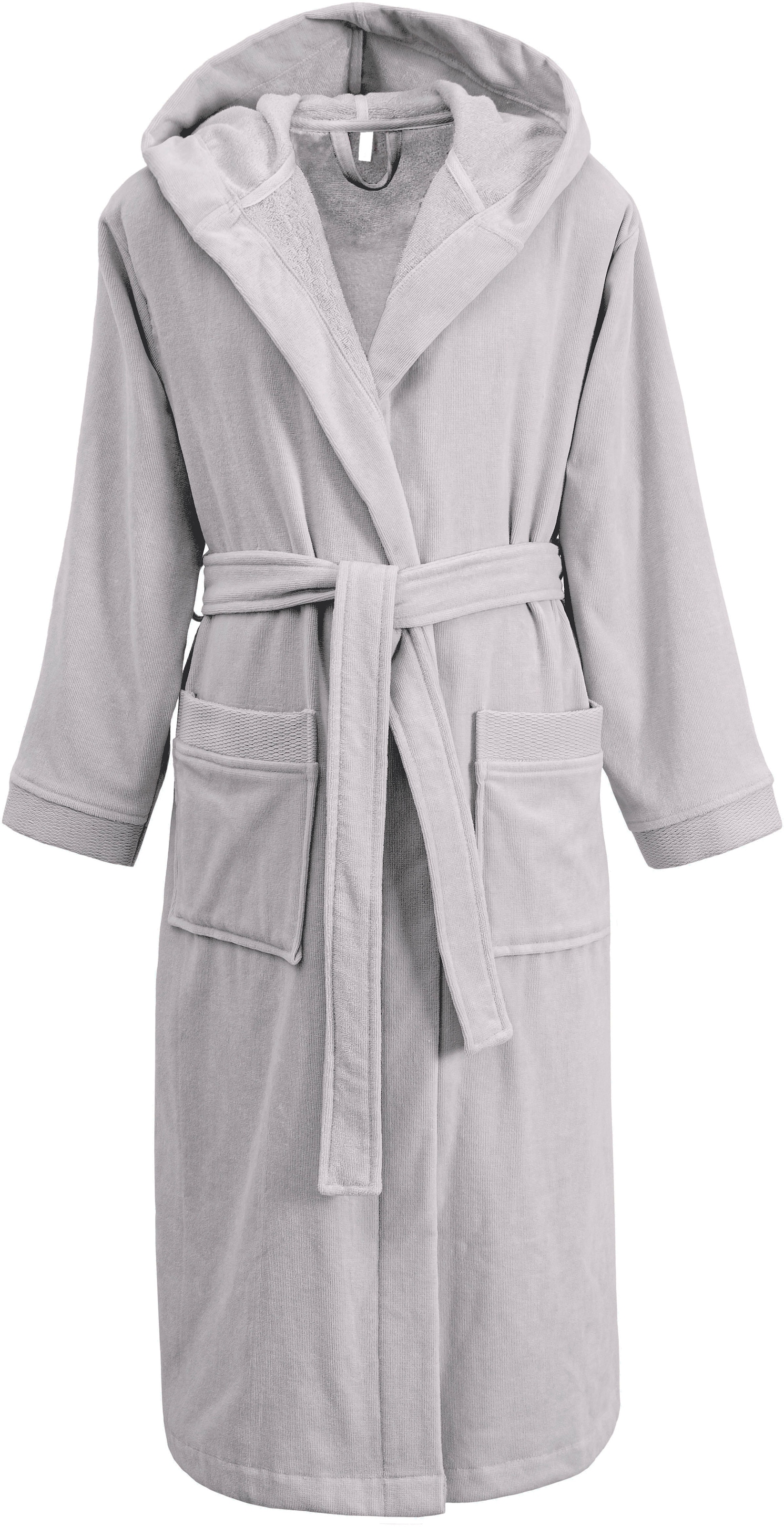 GOODproduct Unisex-Bademantel »Fenya, 330 g/m², Premium, Hotelbademantel, Morgenmantel,  Sauna & Spa« 1 Stk. Reissverschlusstaschen, weich mit GRATIS-Zugabe: 1x Duschtuch 70x140 cm