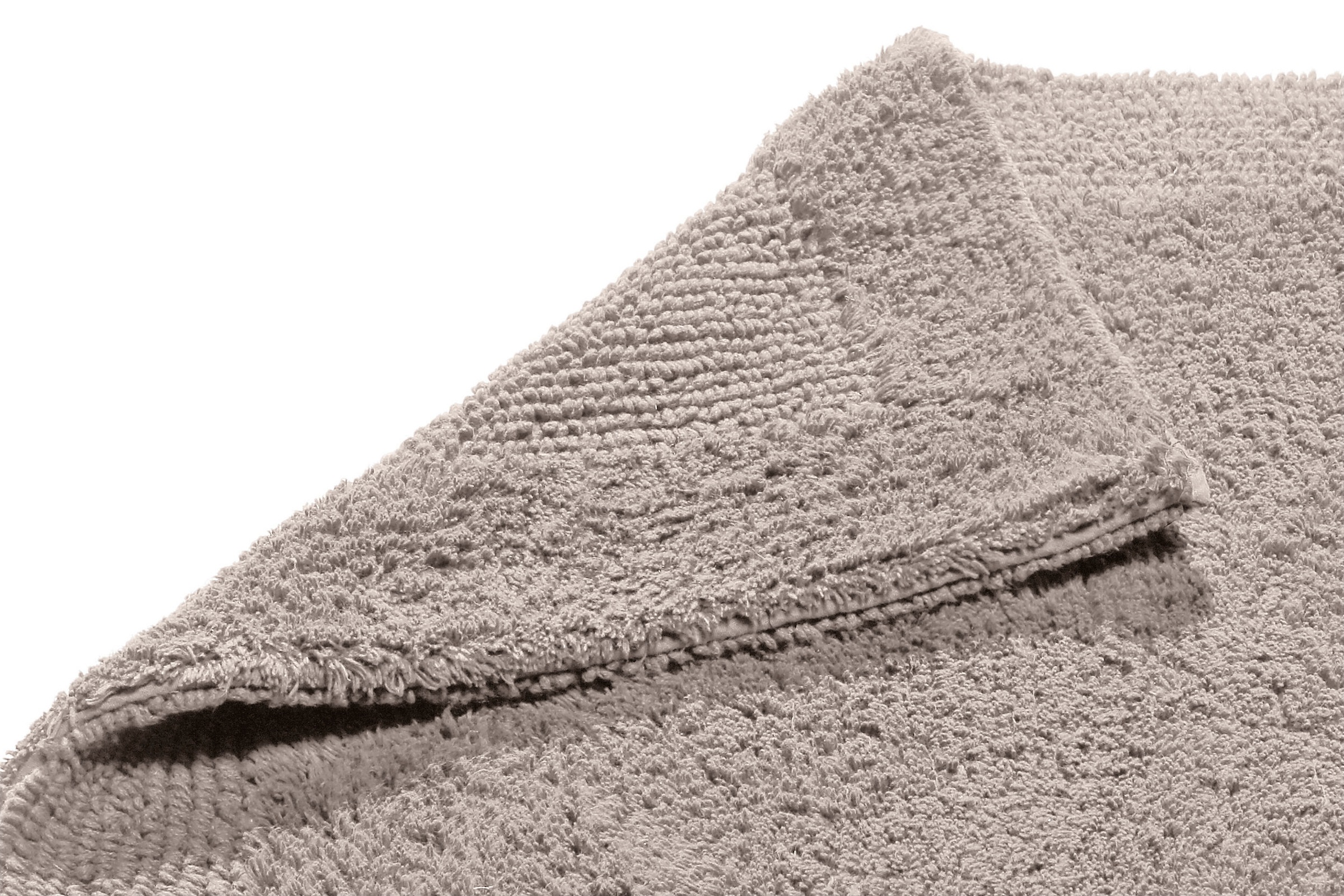 my home Badematte »Kapra, Badvorleger, Badezimmer Teppich«, beidseitig nutzbar-fussbodenheizungsgeeignet-strapazierfähig, mit Bordüre, Badteppich, Badematte, Baumwolle