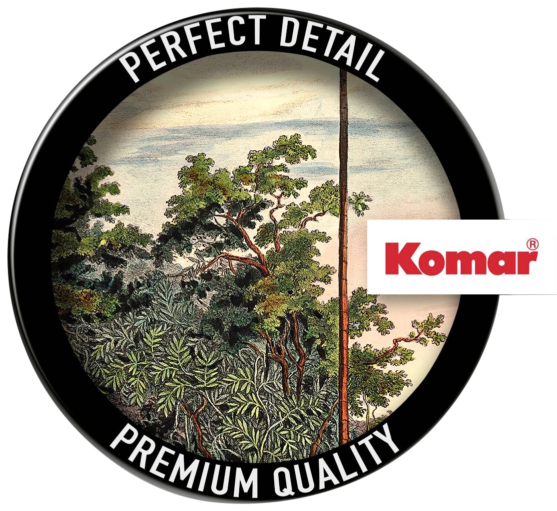 Komar Fototapete »Vlies selbstklebend - Vintage Landscape - Grösse 125 x 125 cm«, bedruckt, Wohnzimmer, Schlafzimmer