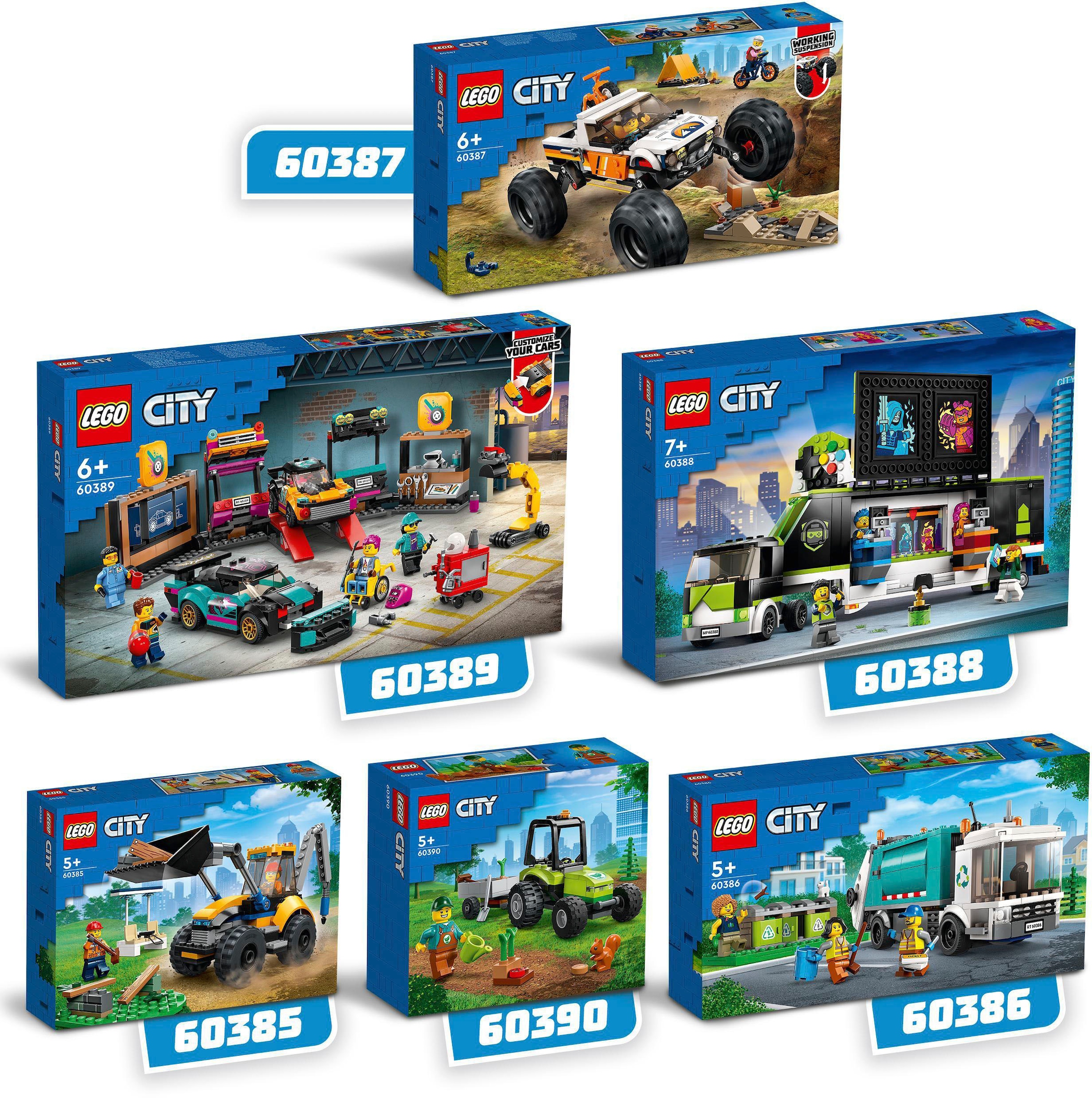 LEGO® Konstruktionsspielsteine »Müllabfuhr (60386), LEGO® City«, (261 St.), Made in Europe