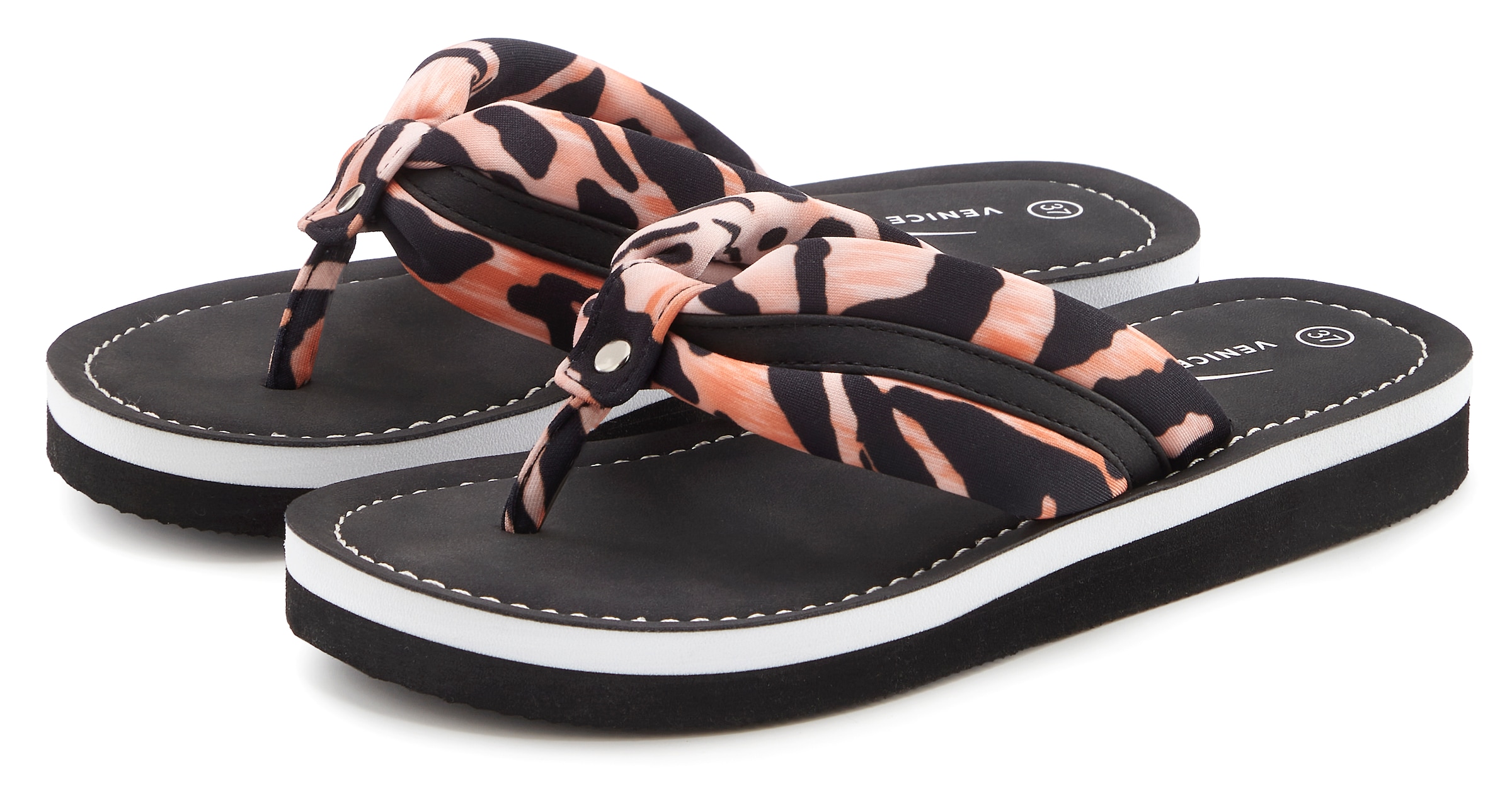 Image of Venice Beach Badezehentrenner "Sandale, Badeschuh, Badelatsche, Flip Flop, Badeschlappe, Sommerschuhe" NEU Zehentrenner mit wasserabweisender und leichter Sohle VEGAN