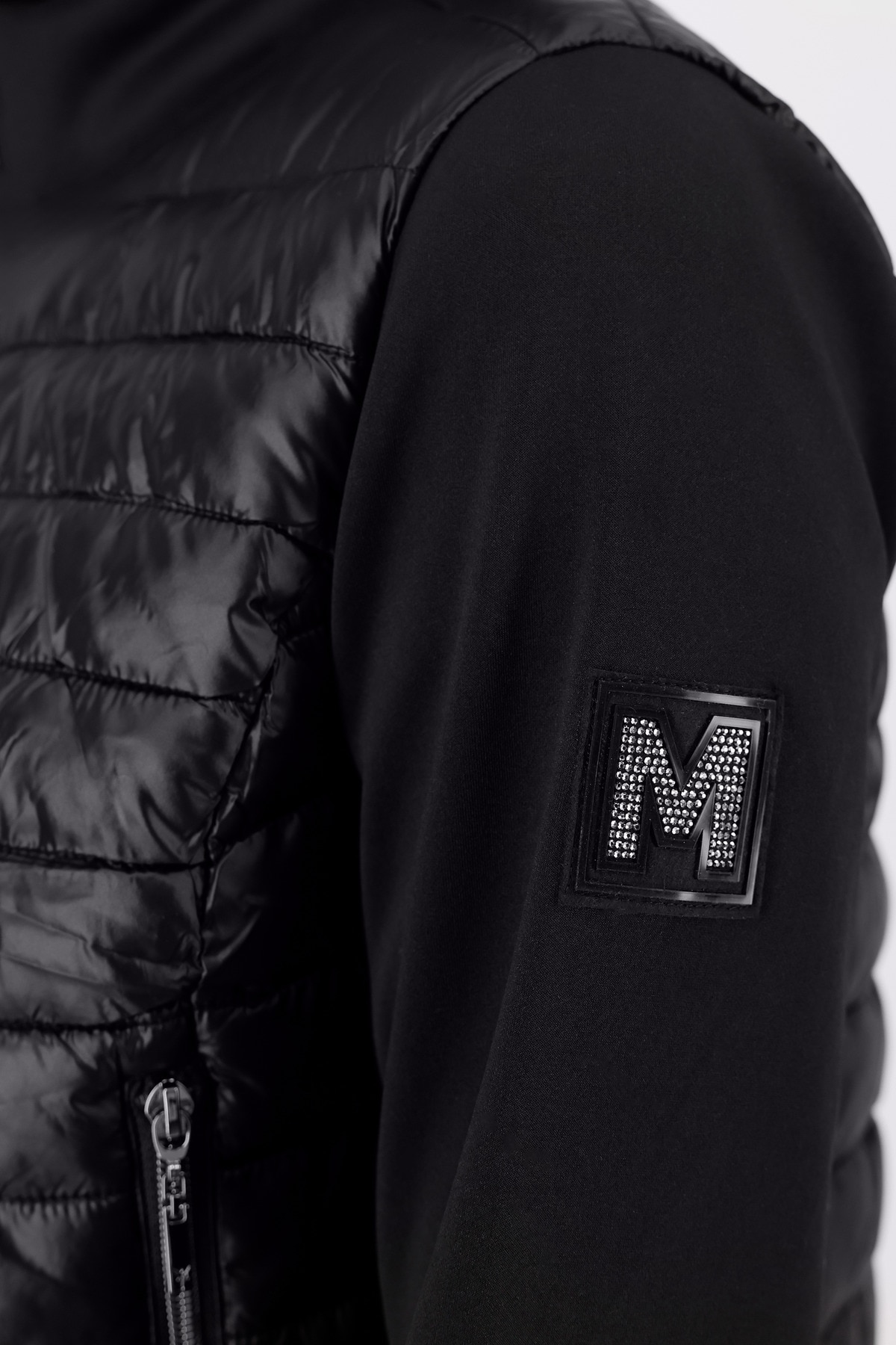 Monari Steppjacke »Jacke Stepp + Neopren«, ohne Kapuze, Mit Rundhalsausschnitt
