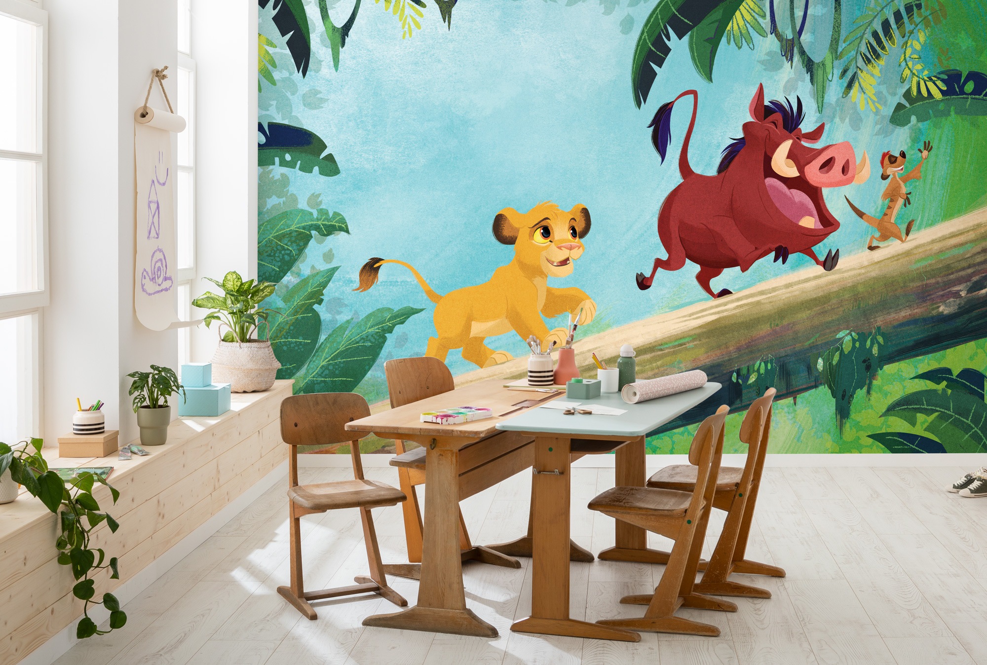 Image of Komar Kindertapete "Disney The Lion King Classic Jungle Team" bedruckt glatt