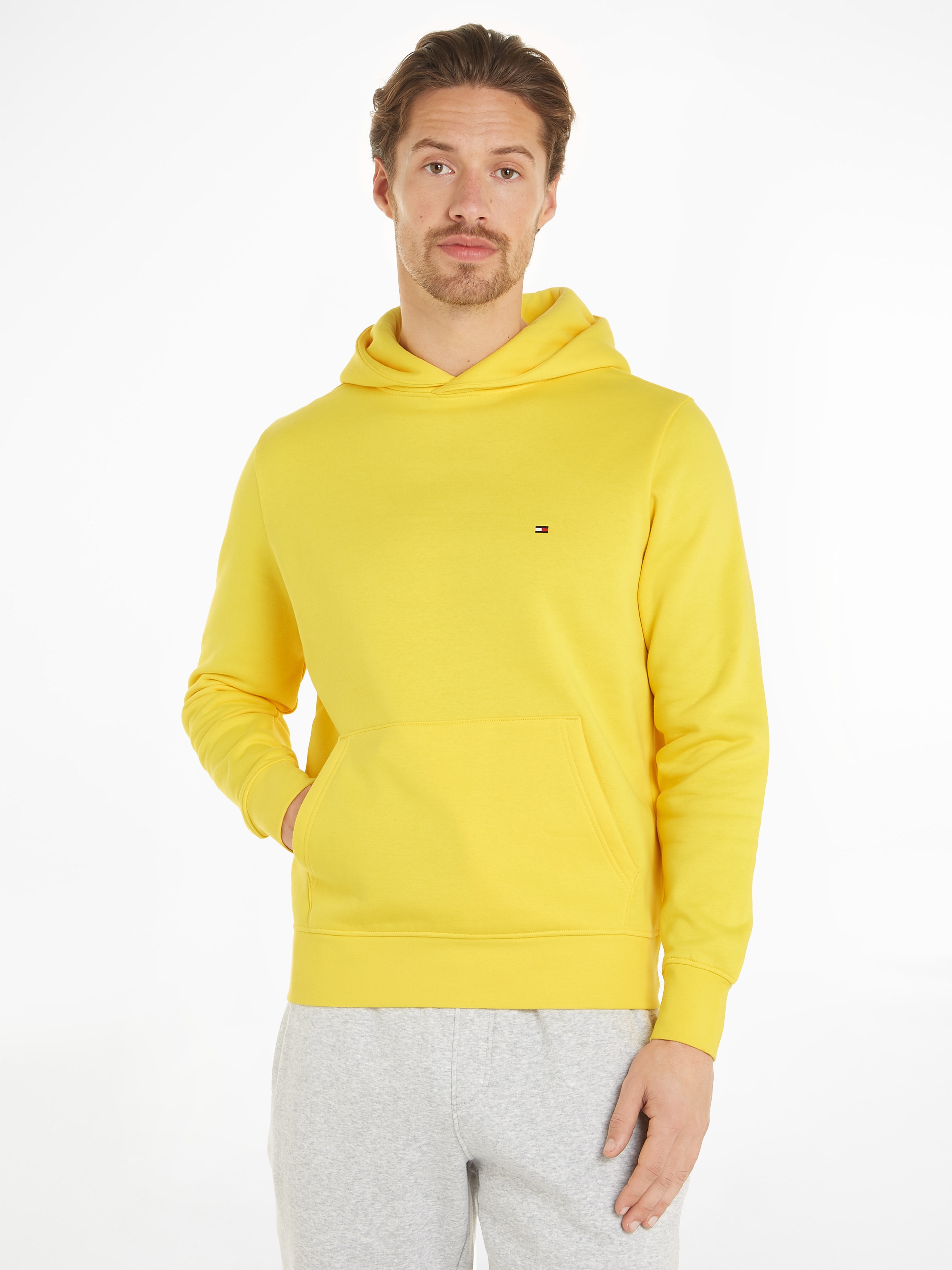 Tommy Hilfiger Hoodie »FLAG LOGO HOODY«, mit Kängurutasche vorne