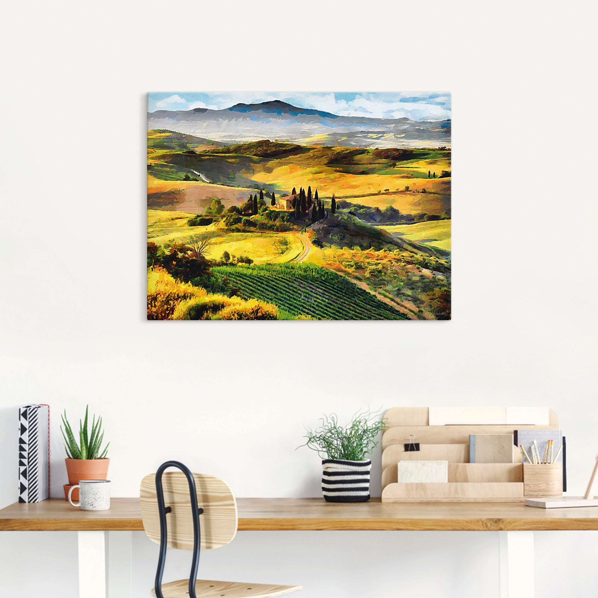 Artland Wandbild »Toskana von von Grössen Alubild, als versch. oben«, St.), kaufen (1 in jetzt Bilder oder Wandaufkleber Poster Europa, Leinwandbild