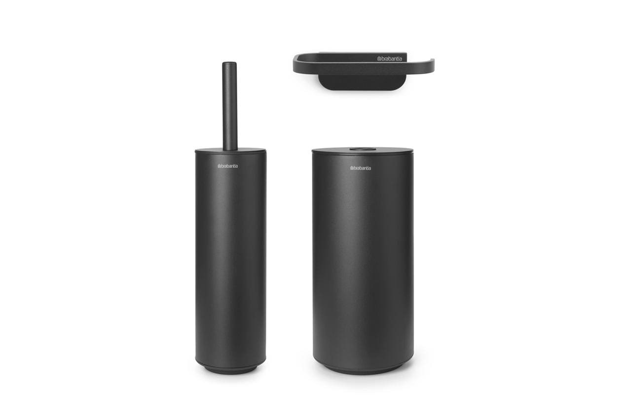 Image of Brabantia WC-Garnitur "Mindset 3teilig Anthrazit" Set aus Kunststoff