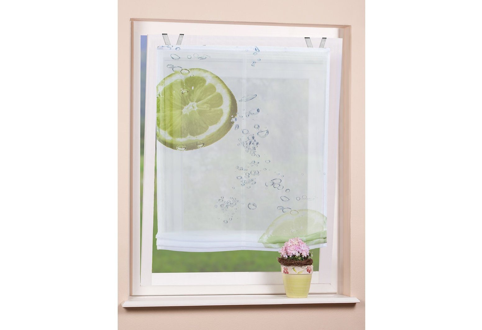 Image of HOME WOHNIDEEN Raffrollo »Alissa«, mit Hakenaufhängung, ohne Bohren bei Ackermann Versand Schweiz