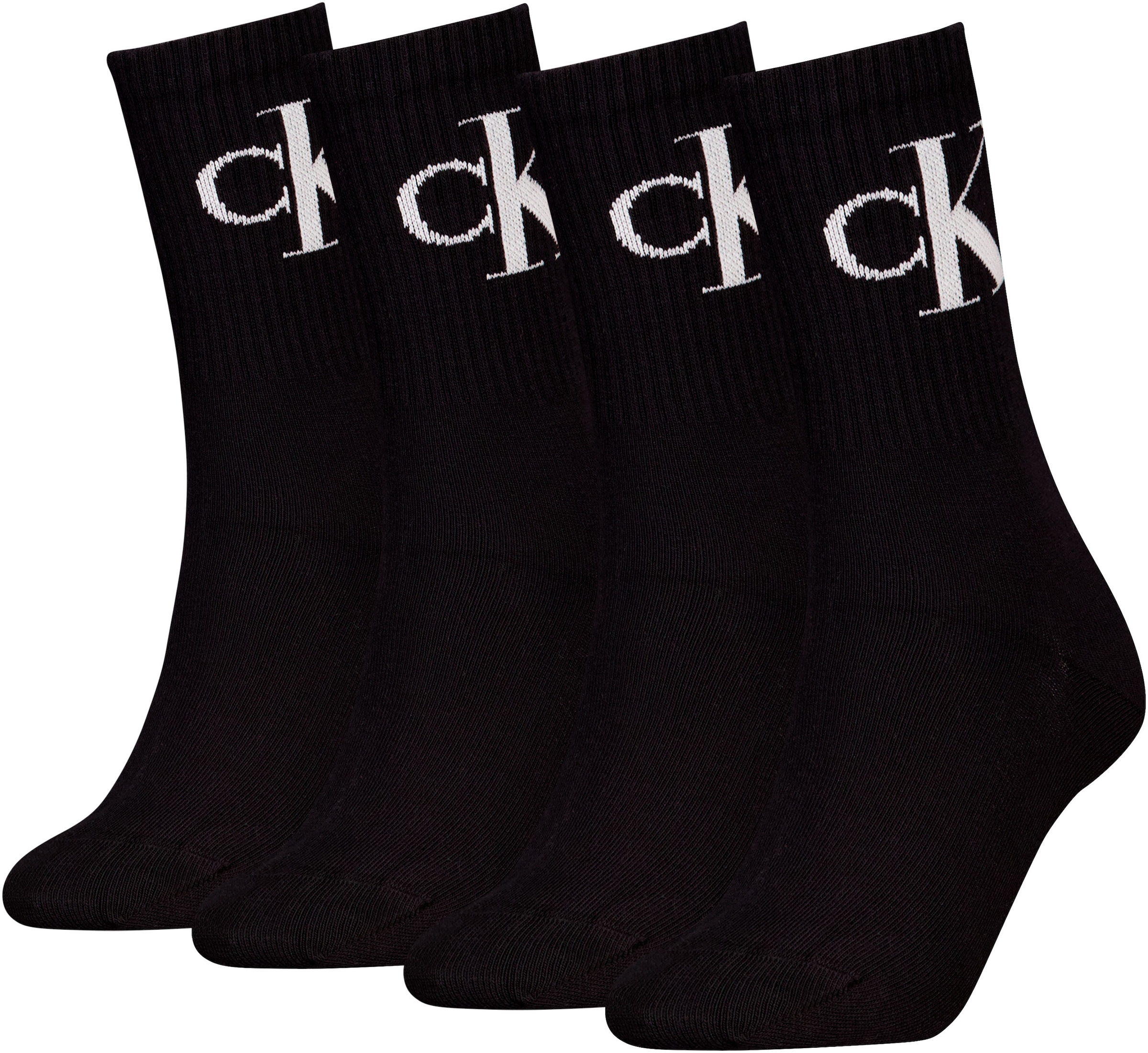 Image of Calvin Klein Jeans Socken "CKJ WOMEN SOCK 4P MONOGRAM ECOMM" 4 Paar, 4 Stk. tlg.