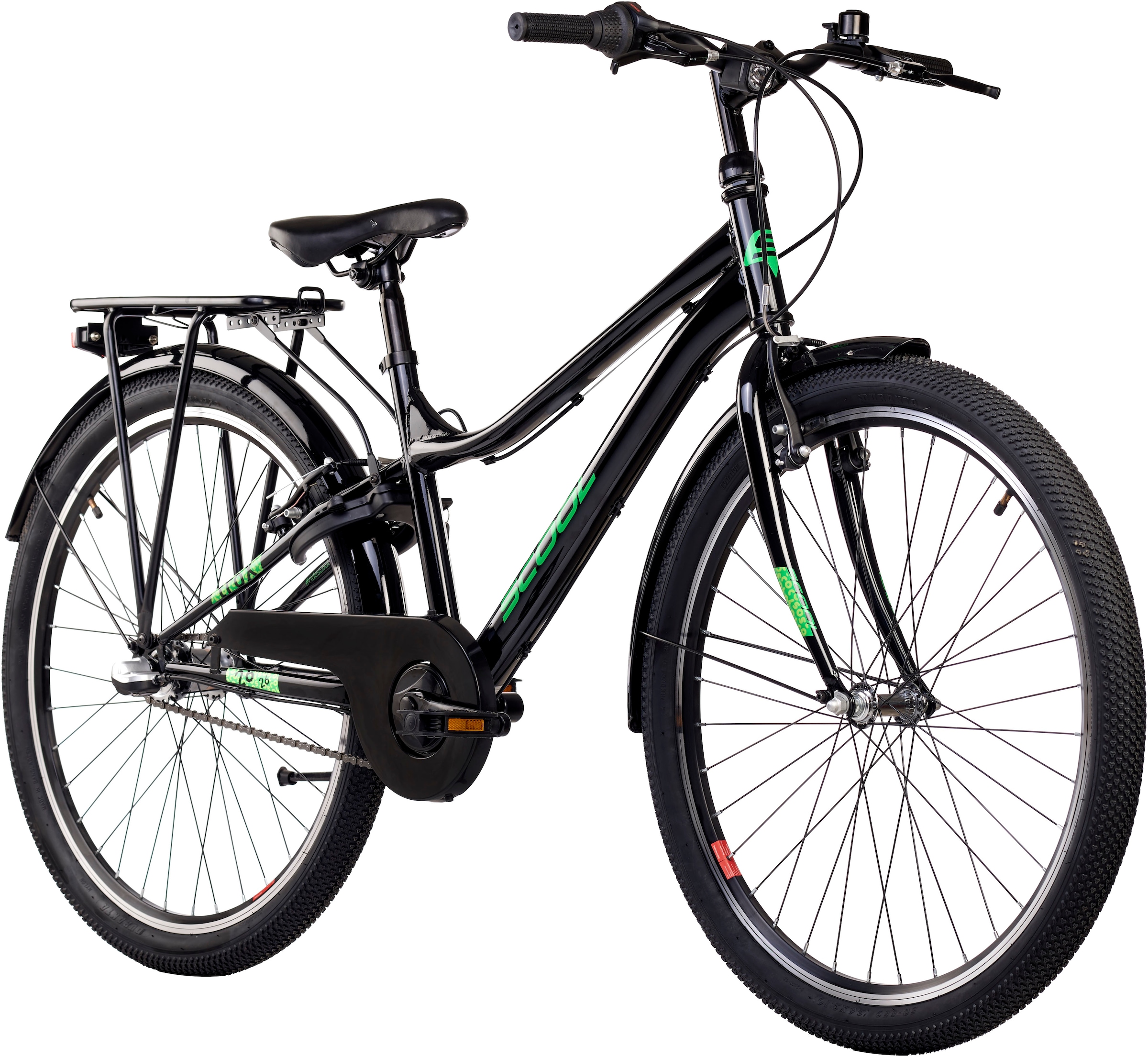 S’COOL Jugendfahrrad »S'COOL troX« 3 Gang Shimano Nabenschaltung 26 Zoll, Jugendliche, mit Gepäckträger und Schutzblech