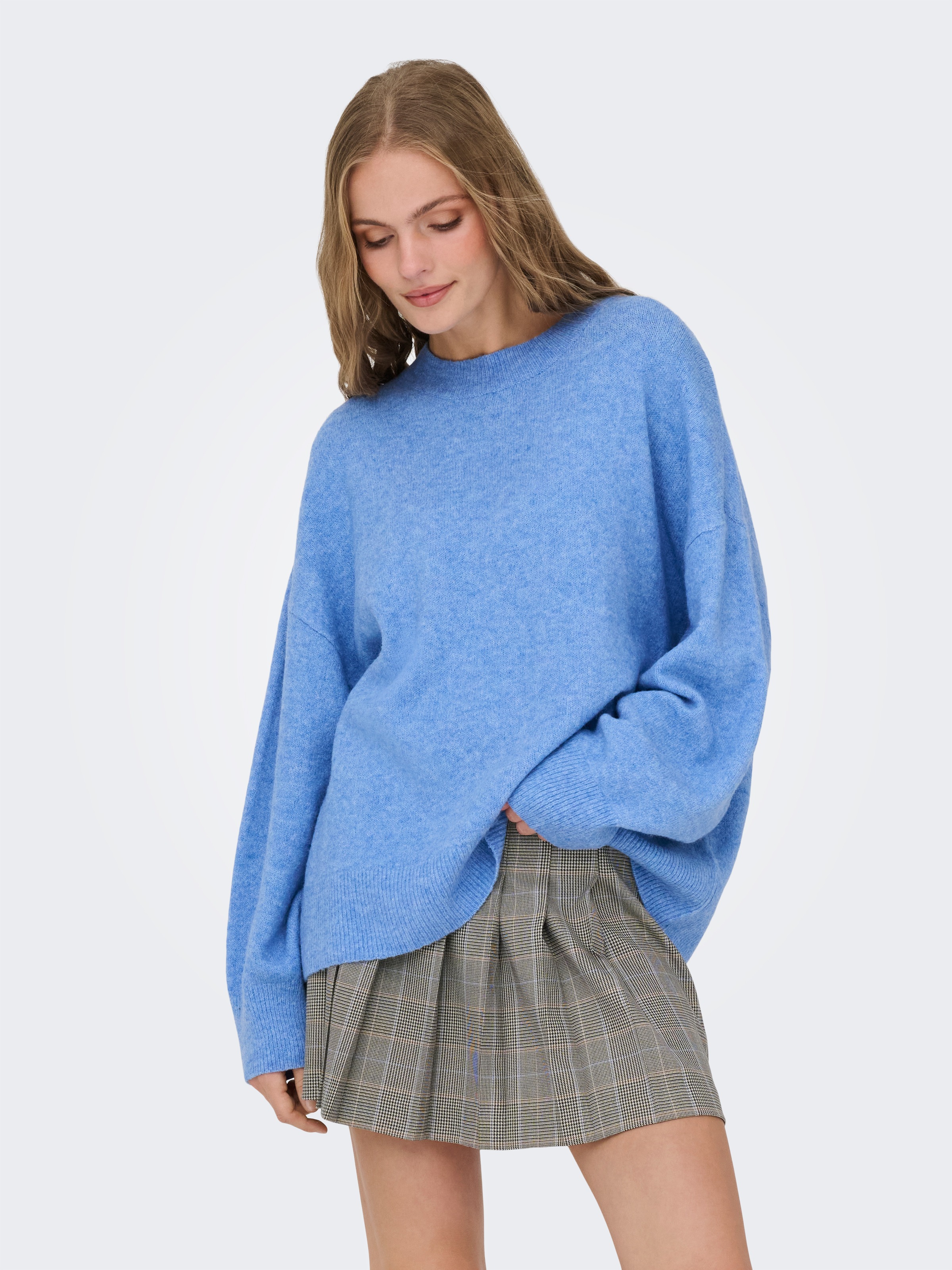JDY Pull en tricot »JDYSONJA L/S O-NECK PULLOVER KNT NOOS« mélange de matériaux
