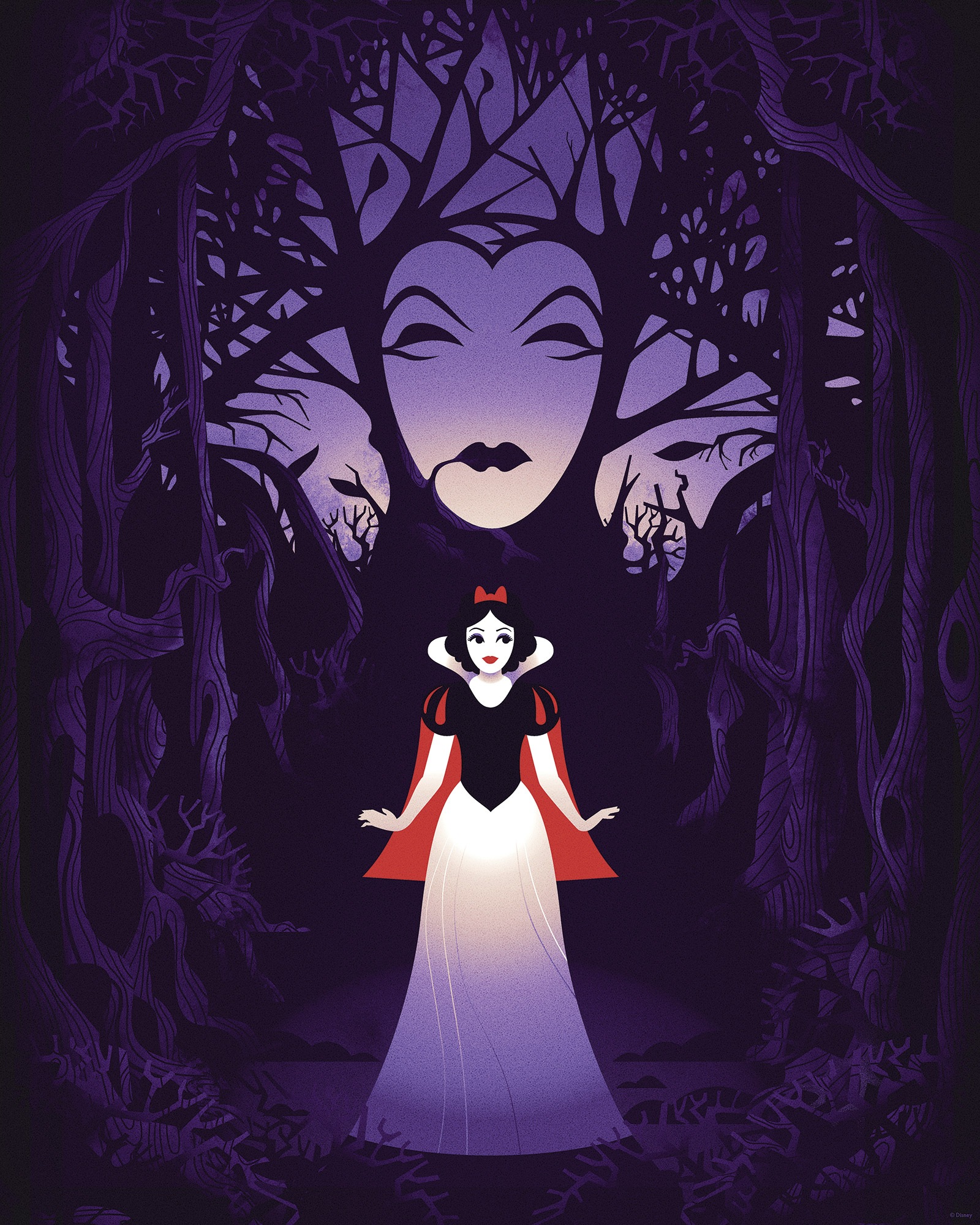 Komar Wandbild »Disney Snow White Evil Queen« Disney Set;elegant;Klassik, 1 Stk. tlg. 40 x 50 cm (Breite x Höhe) - Kinderzimmer, Dekoration