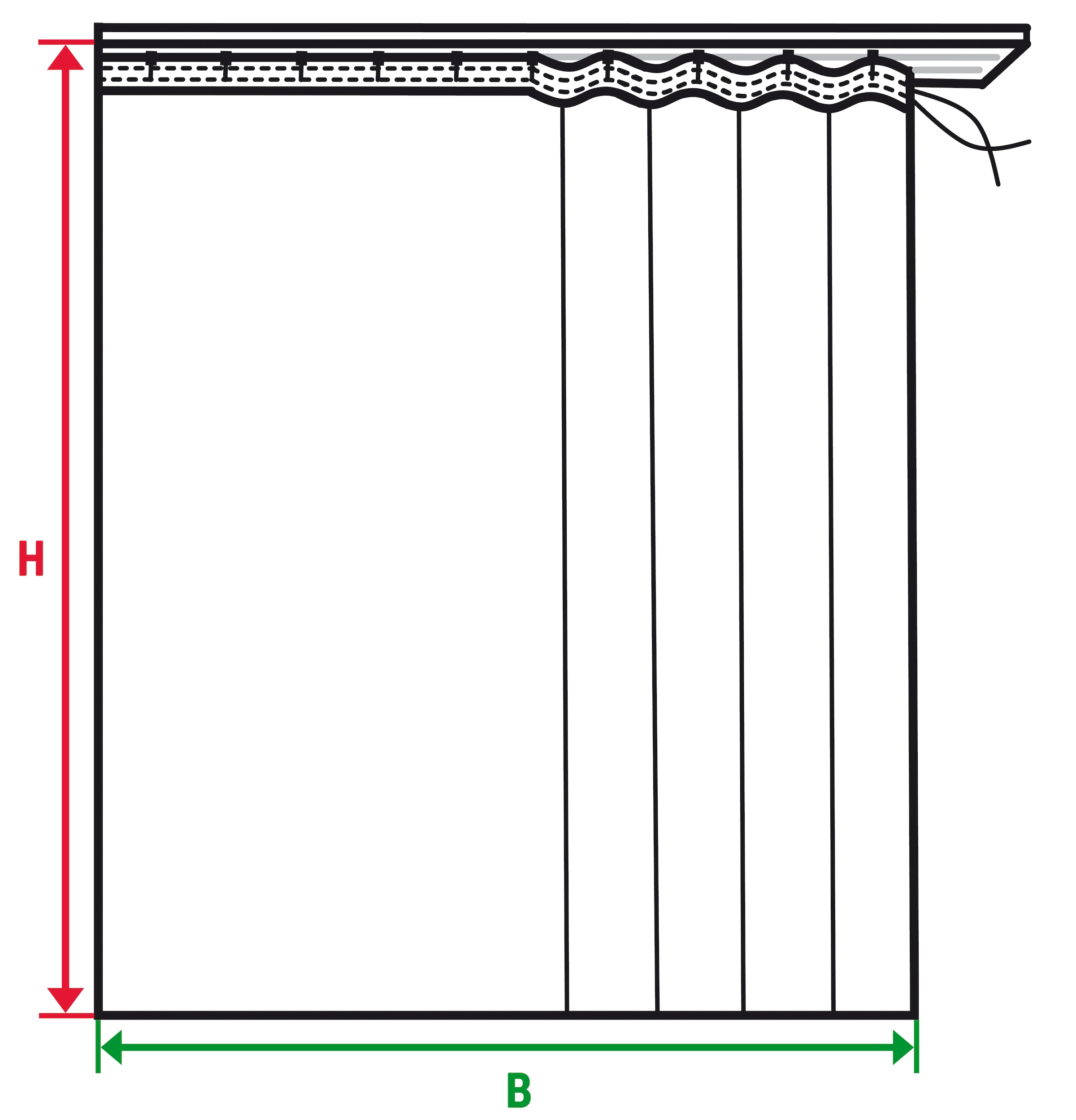 my home Gardine »SOLA«, (2 St.), Breite:130 cm oder 270 cm,1 Schal, einfarbig, Verdunkelung, Überbreite