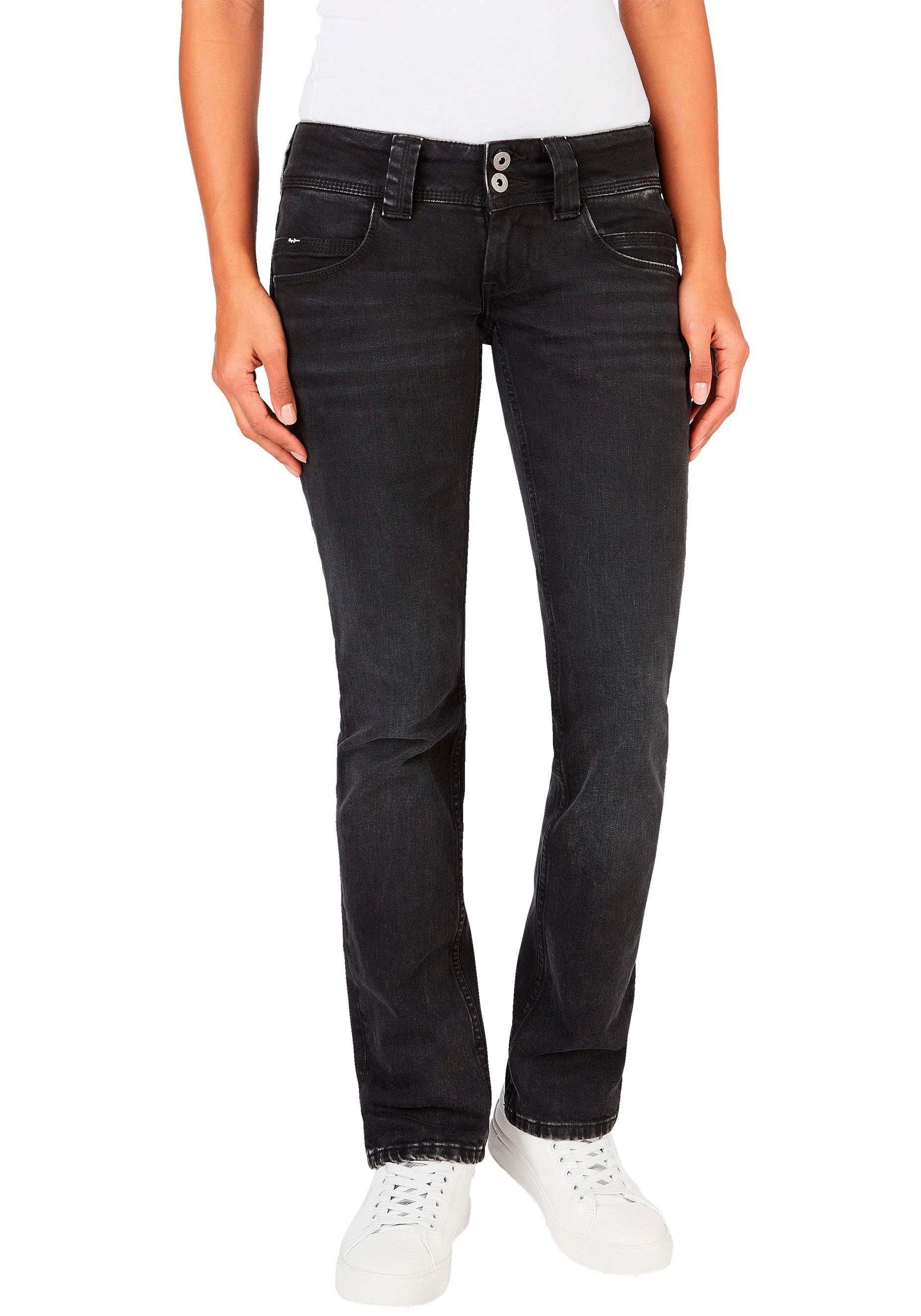 Pepe Jeans Straight-Jeans »VENUS«, mit Badge-Pepe Jeans 1