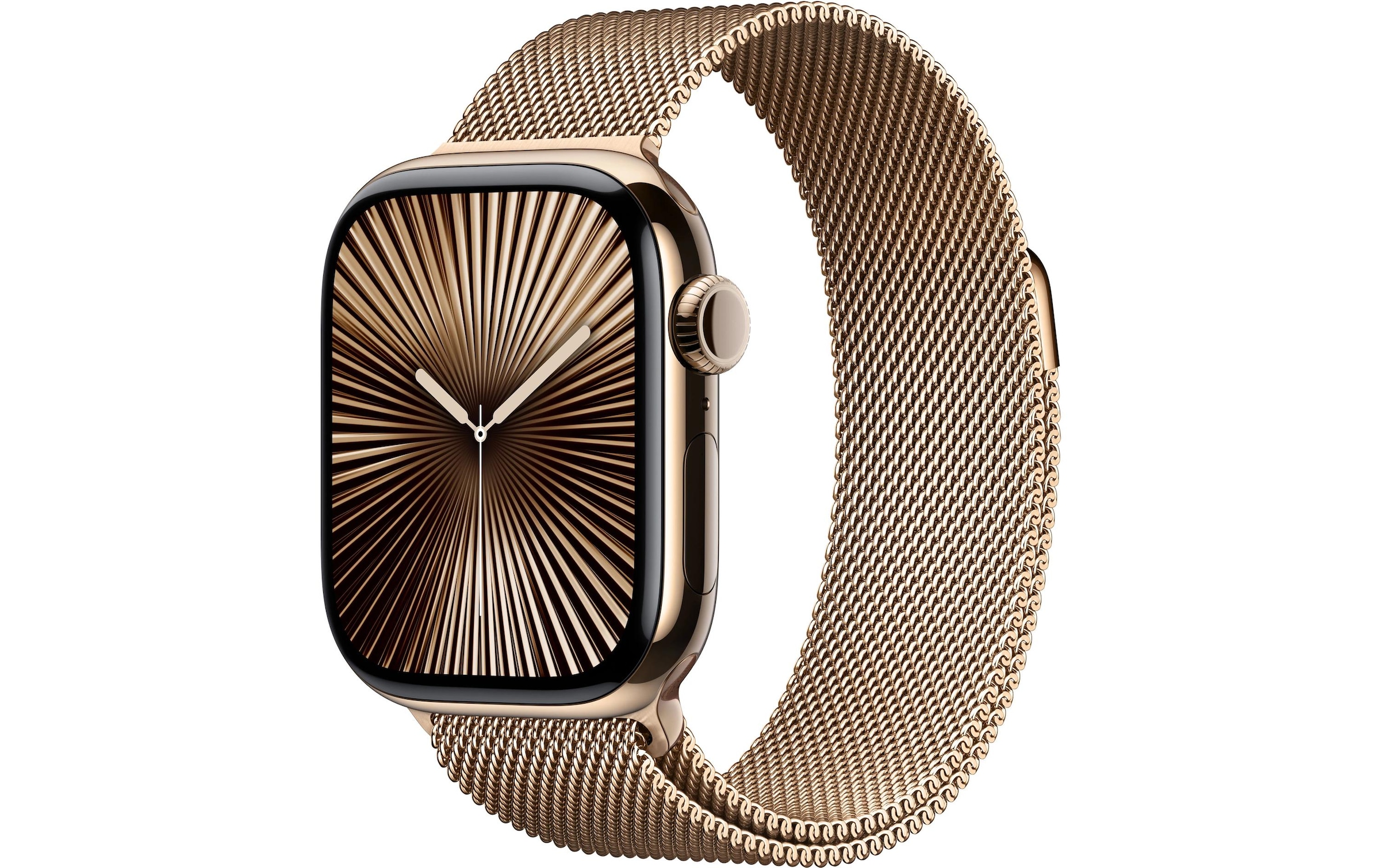 Watch Series 10 Titan, 42 mm, GPS + Cellular, Milanese Loop, Goldfarben