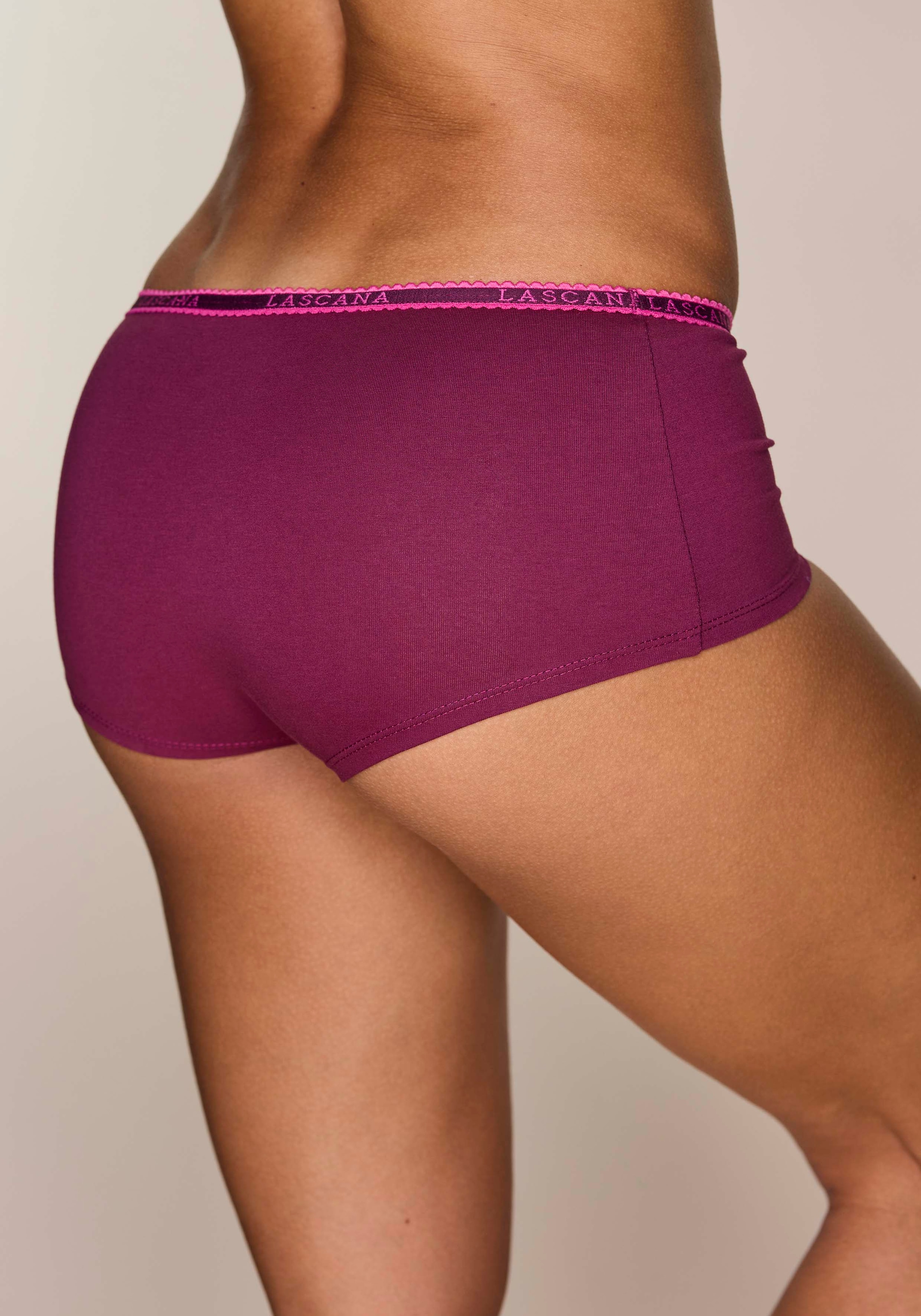 LASCANA Panty pack de 4,  en qualité coton élastique