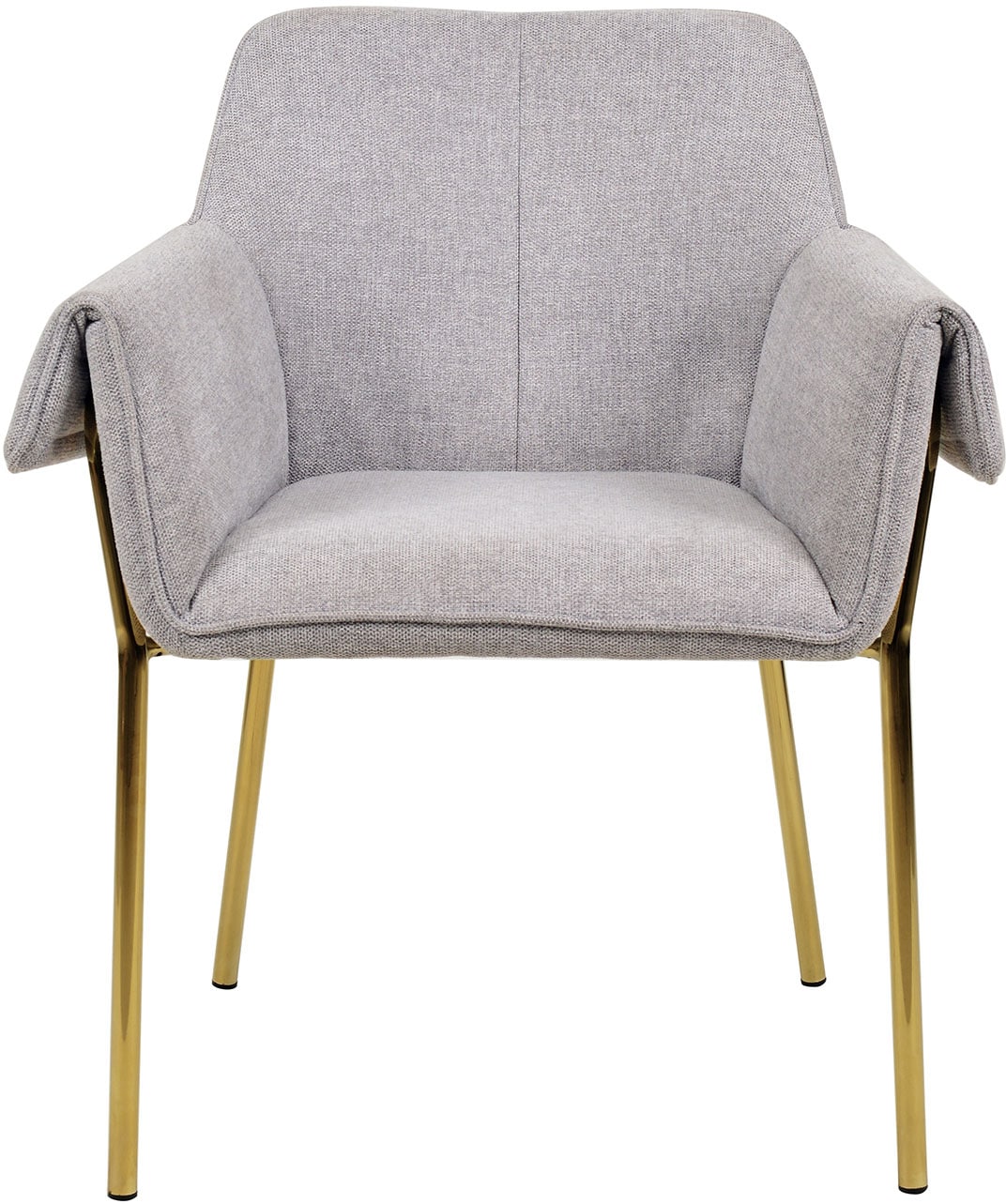 Kayoom Polsterstuhl »Stuhl Galia 125, gepolsterte Rückenlehne und Sitzfäche« () 1 Stk.gemütliches Desig, goldenes Gestell, pflegeleichter Stoffbezug