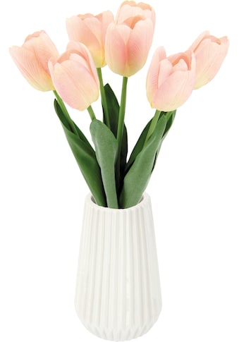 I.GE.A. Kunstblume »Tulpenbund«, (1 St.), In Vase aus Keramik kaufen