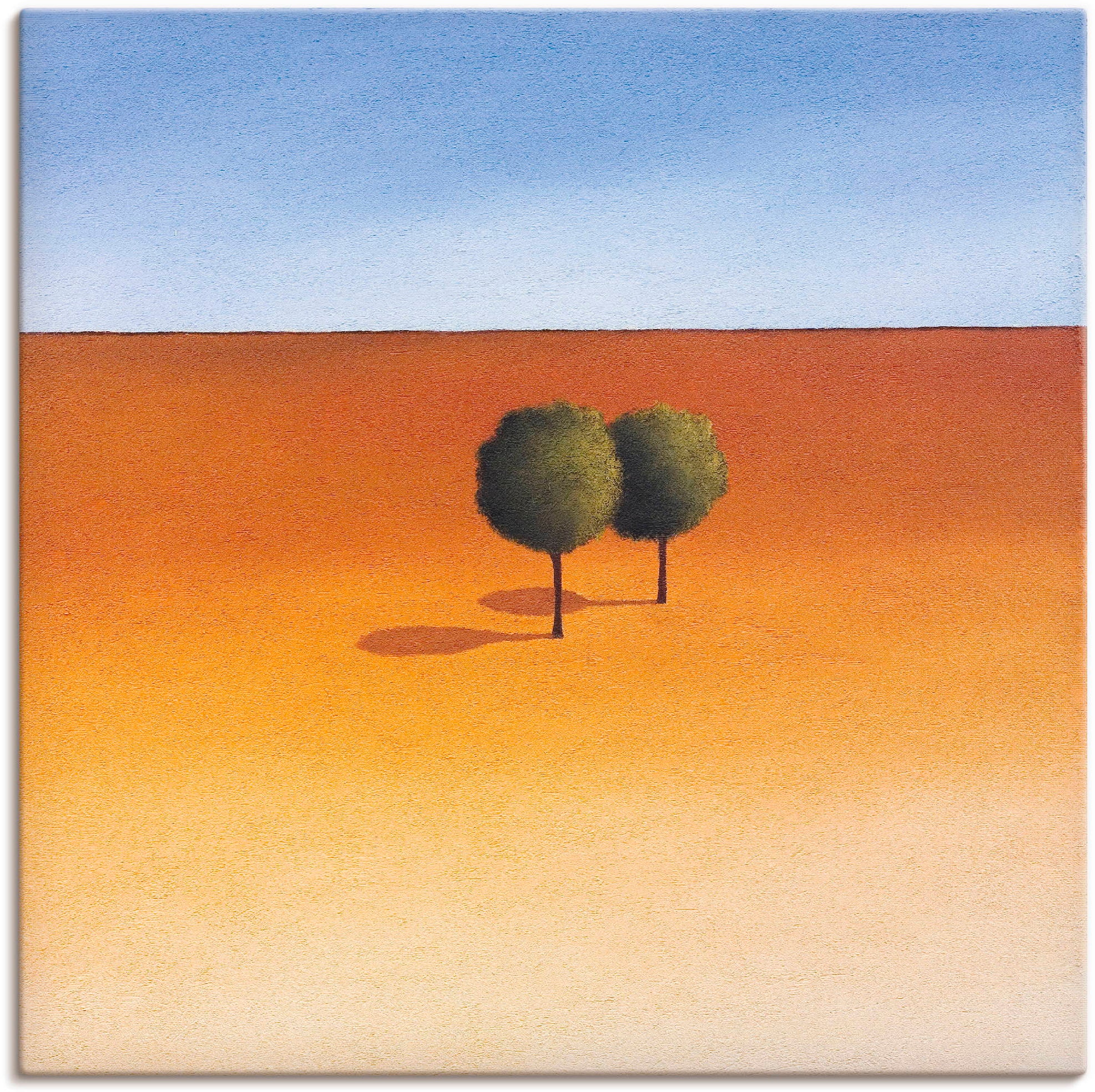 Image of Artland Leinwandbild "Bäume" Bäume 1 Stk. tlg. auf Holzrahmen gespannt