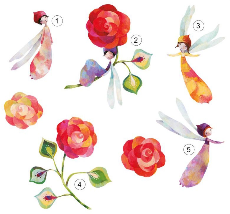 Image of Wall-Art Wandtattoo »Märchenhaft Rosenzauber Fee«, (1 St.) bei Ackermann Versand Schweiz
