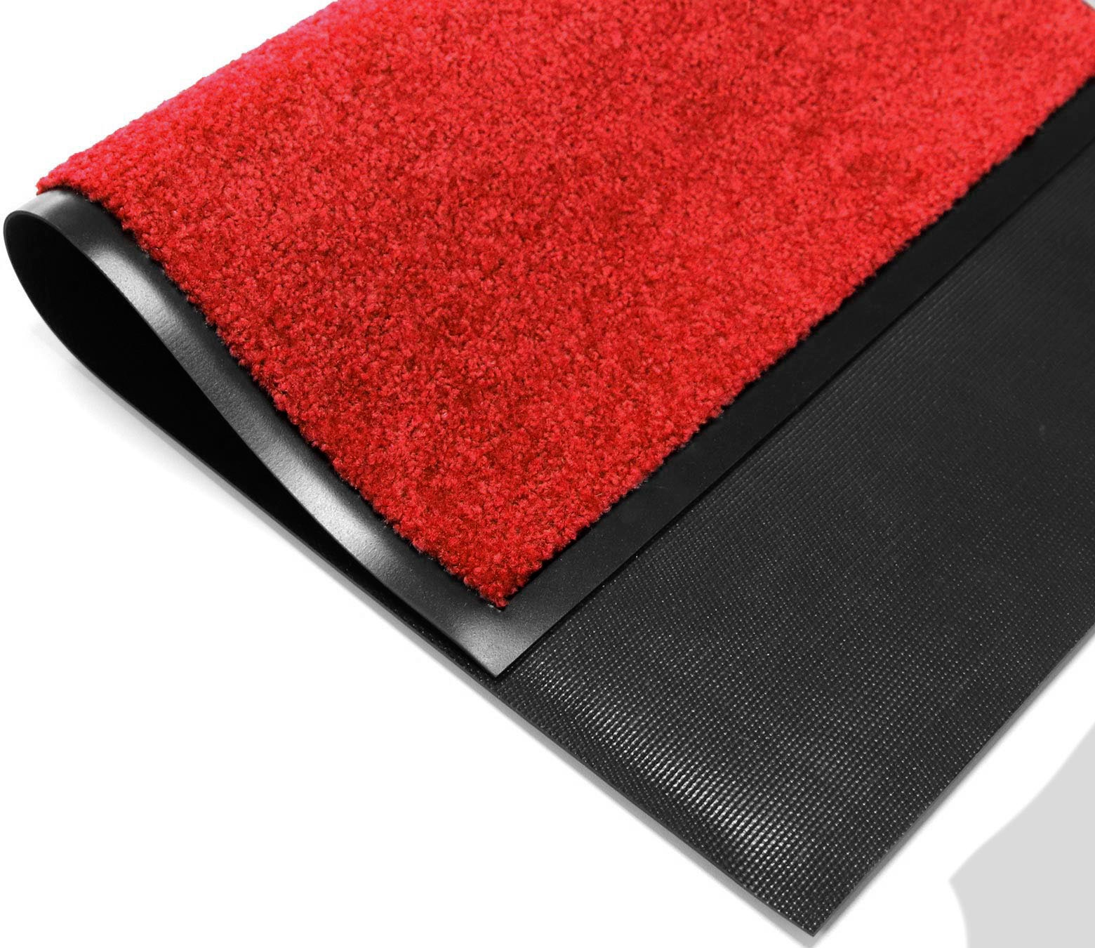 Primaflor-Ideen in Textil Fussmatte »Schmutzfangmatte CLEAN PRO, Made in Belgium«, rechteckig, 8 mm Höhe, Uni-Farben, UV-beständig, strapazierfähig, waschbar