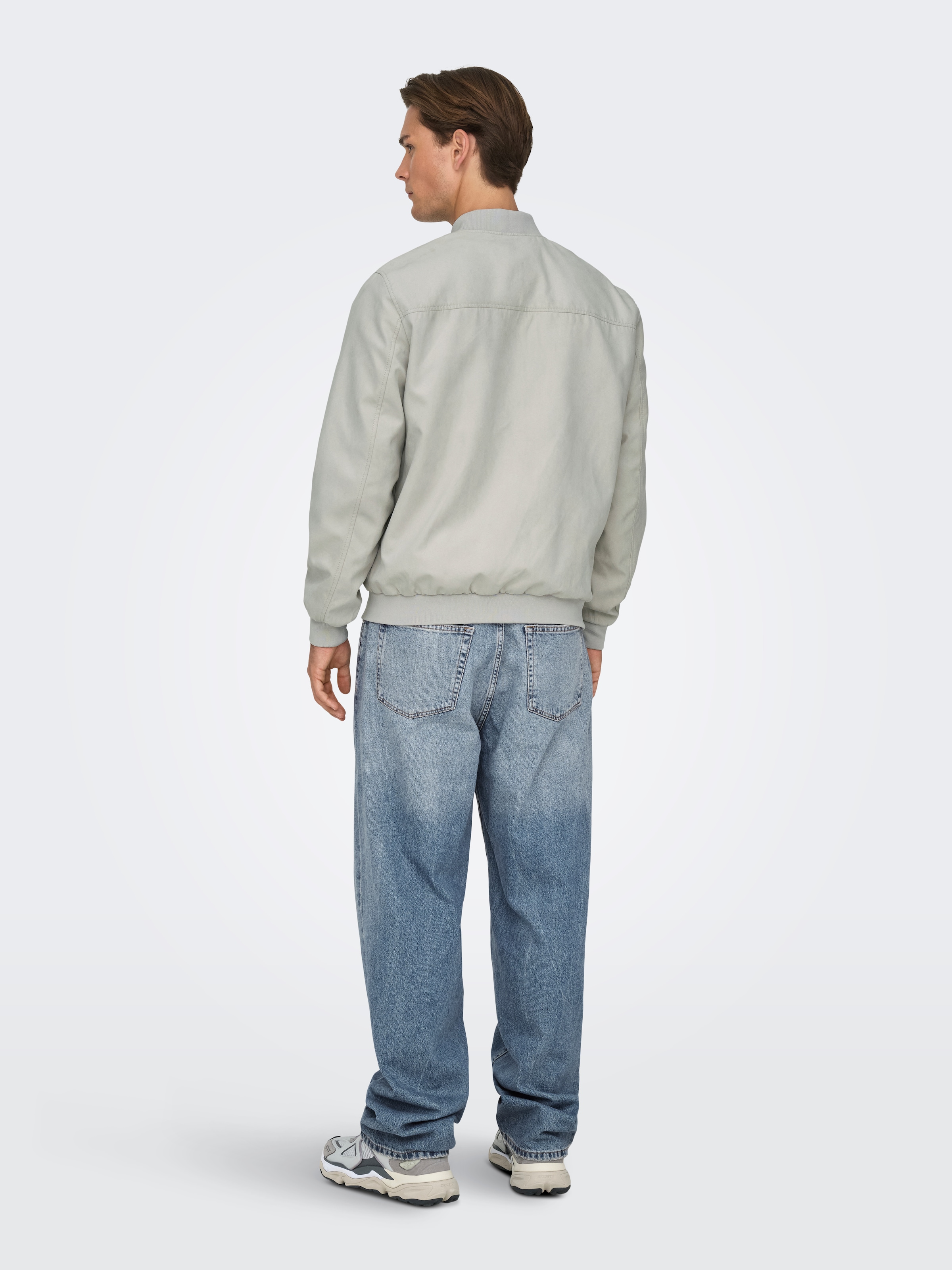 ONLY & SONS Bomberjacke »ONSLUCAS FAKE SUEDE BOMBER OTW« Polyester, regular fit