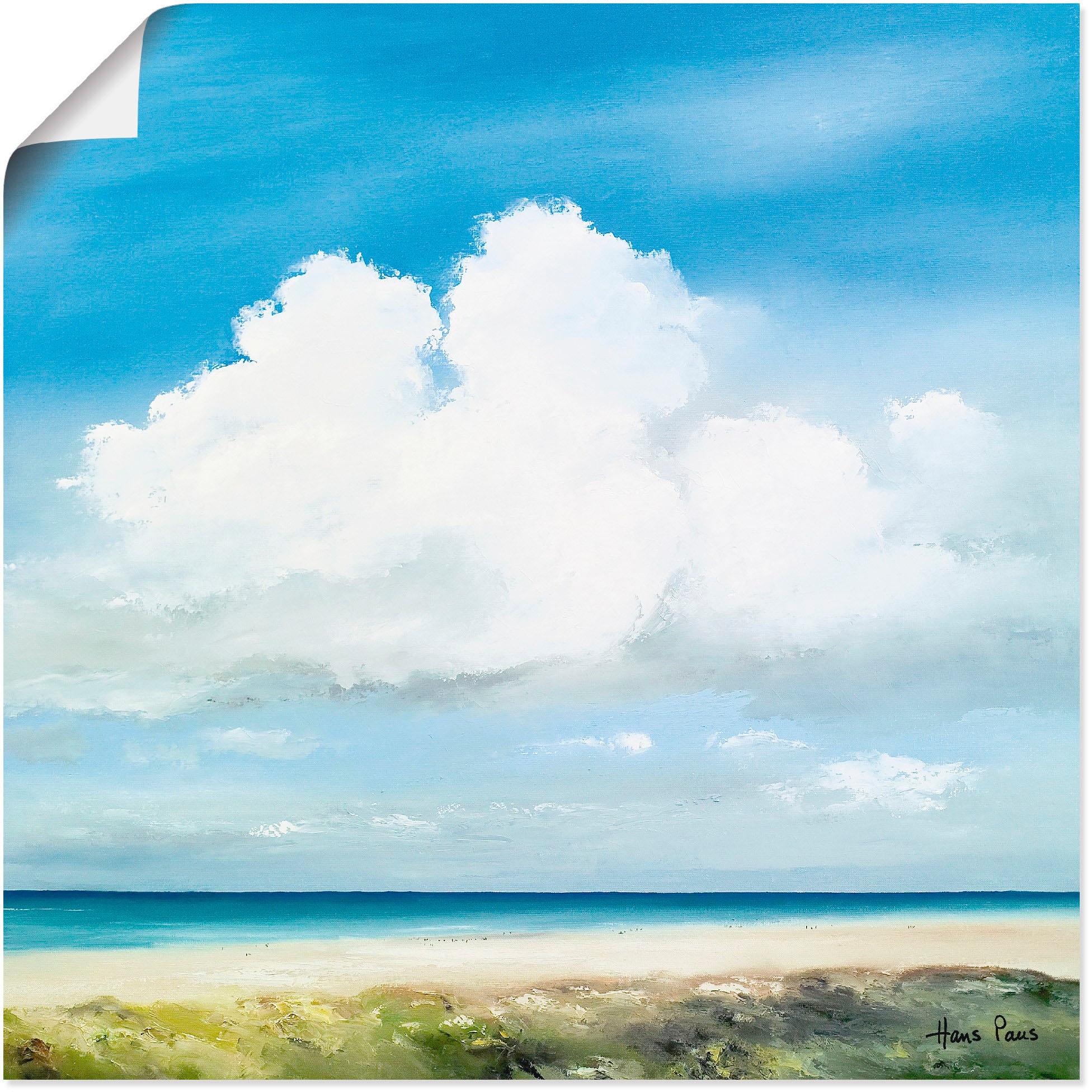 Image of Artland Wandbild »Landschaft II«, Himmel, (1 St.), in vielen Grössen & Produktarten -Leinwandbild, Poster, Wandaufkleber / Wandtattoo auch für Badezimmer geeignet bei Ackermann Versand Schweiz