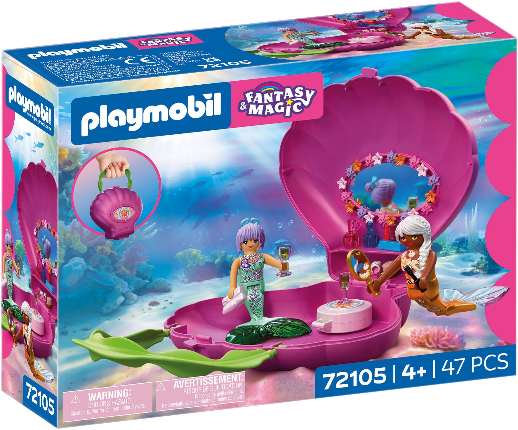 Playmobil® Jeu de construction »Muscheltasche Meerjungfrauen (72105), Fantasy & Magic«