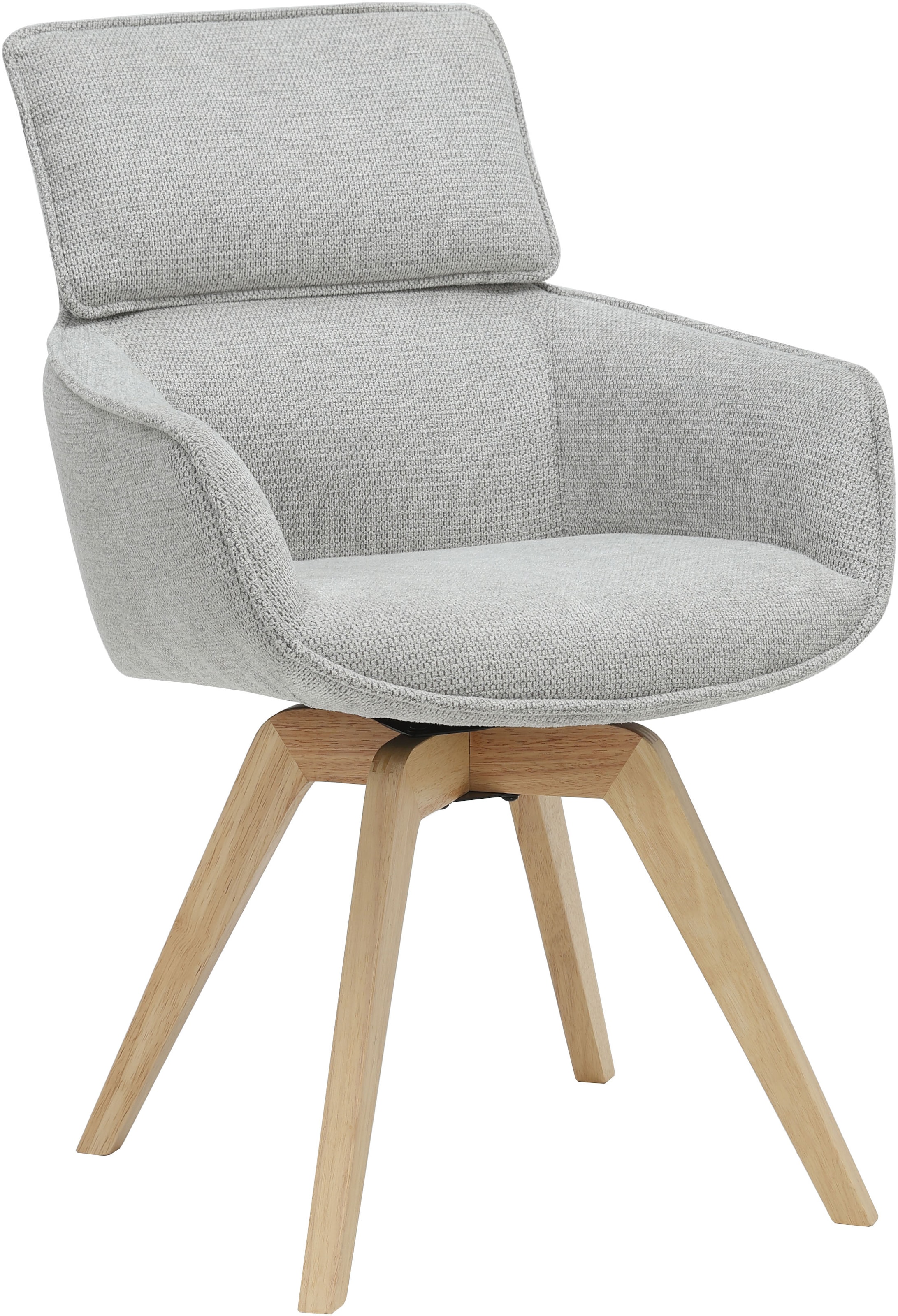 GOODproduct Chaise de salle à manger »Katelin« () 1 cuispflegeleichter Webstoff Bezug, pulverbeschichtetes Metallgestell