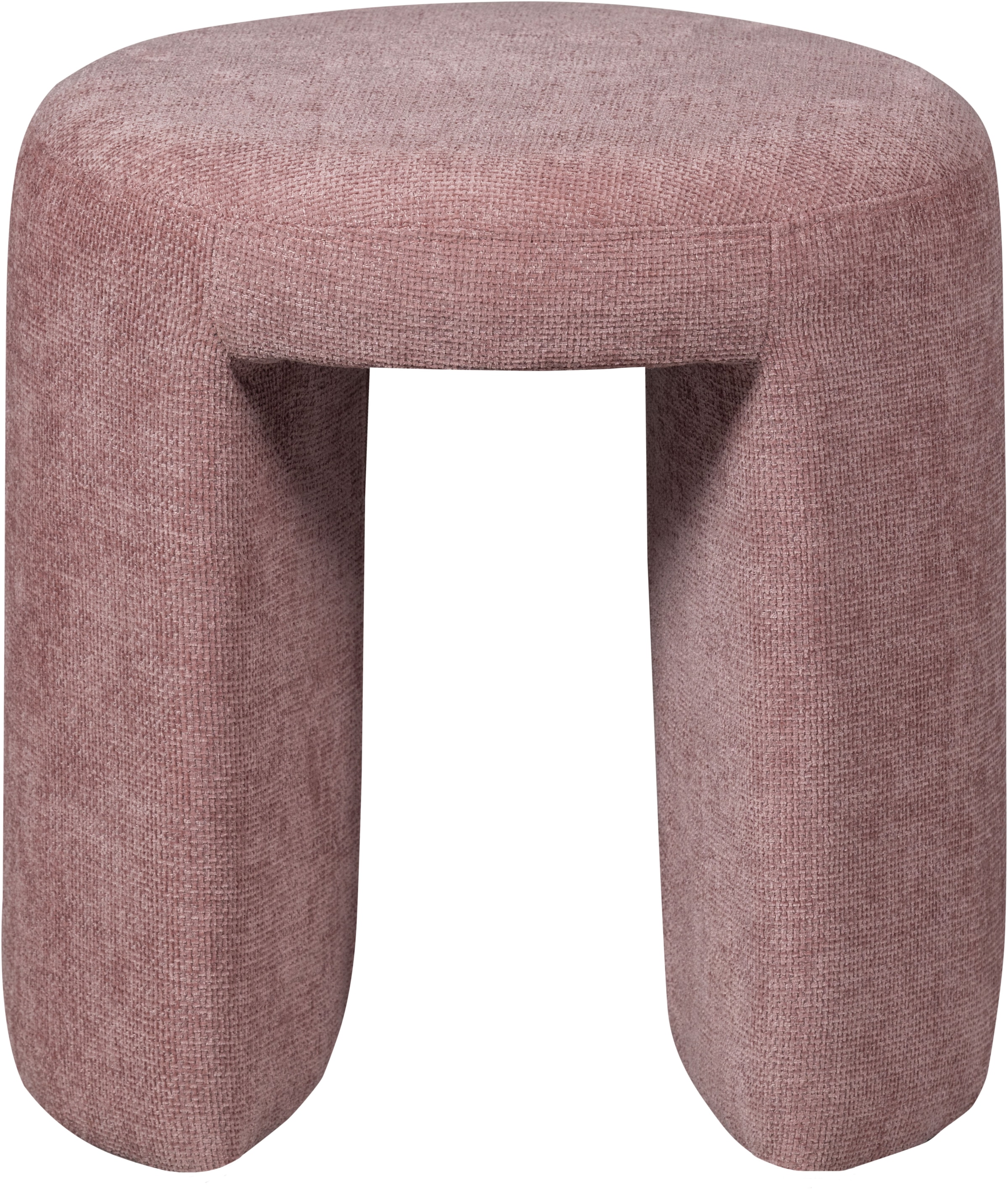WOOOD Sitzhocker »Charlie kompakte Form, vollständig gepolstertes B 45 x T 45 x H 47 cm« Sehr hohe Verschleissfestigkeit, Tragkraft 100 kg, mittlere Sitzhöhe