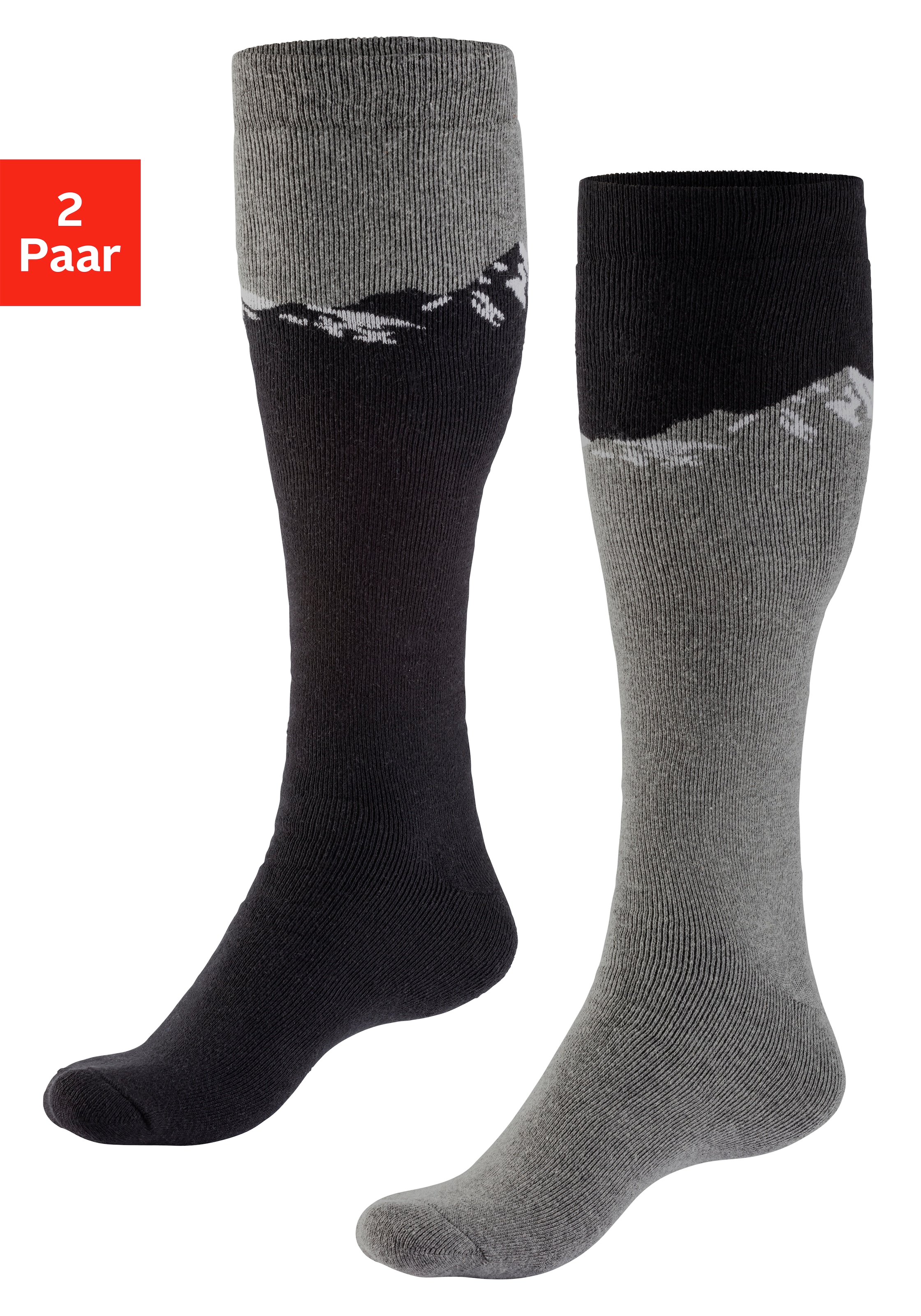 Image of H.I.S Skistrümpfe Packung, 2 Paar tlg. für Ski und Outdoor-Aktivitäten