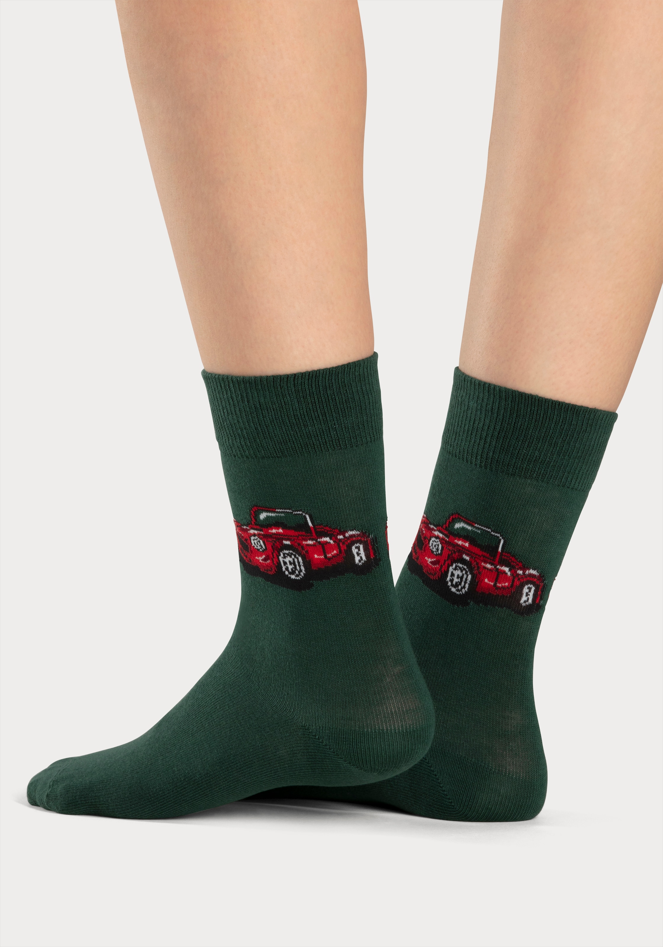 H.I.S Freizeitsocken, (Packung, 5 Paar), mit eingestrickten Motiven