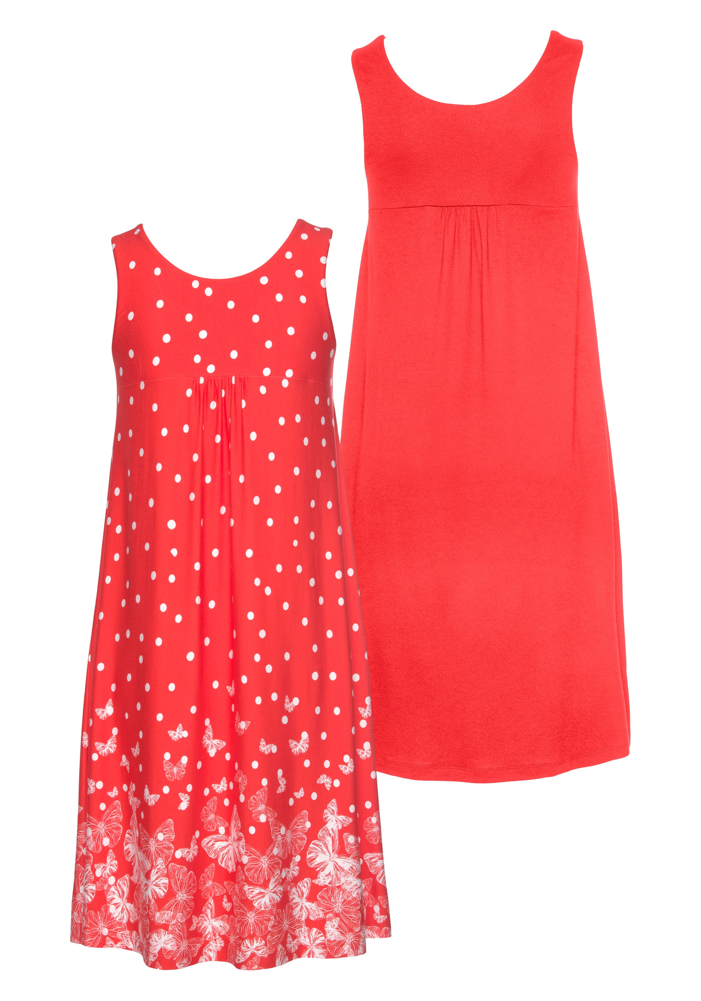 Image of Boysen's Jerseykleid, mit Schmetterlingsdruck, 2 Stück bei Ackermann Versand Schweiz