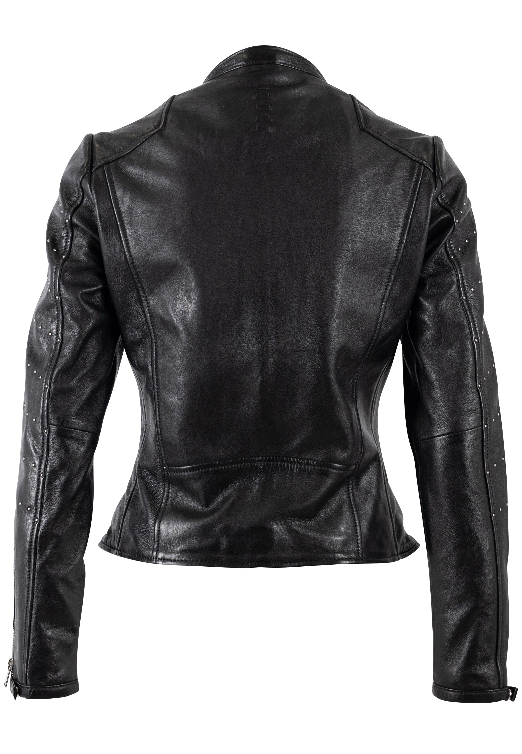 Mauritius Veste en cuir »MWClee« Bikerjacke mit Nietenbesatz, Slim Fit