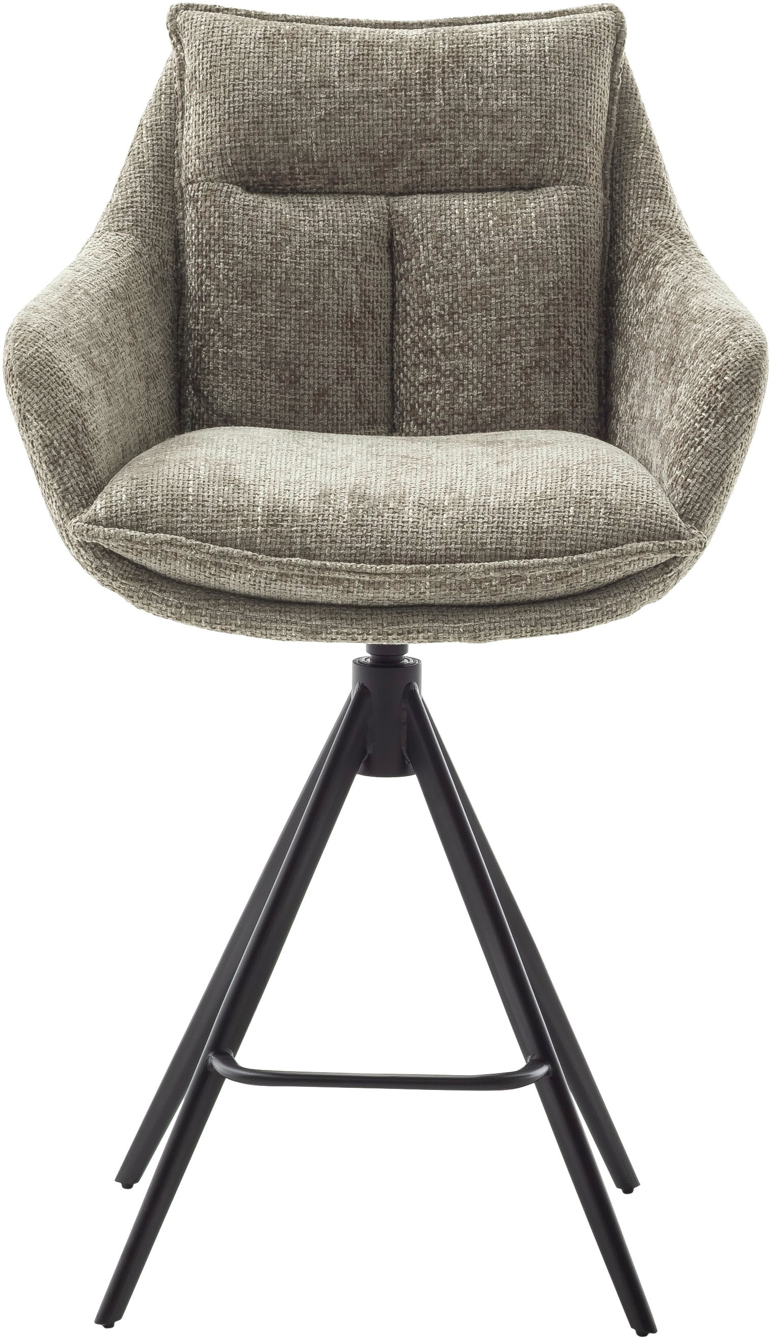 MCA furniture Bistrostuhl »Parker Tresenstuhl mit Armlehnen Tresenhocker«, (Set), 2 St., Struktur weich, Barhocker,Barmoebel,Barstuhl,360° drehbar,mit Lehne,belastbar 120 kg