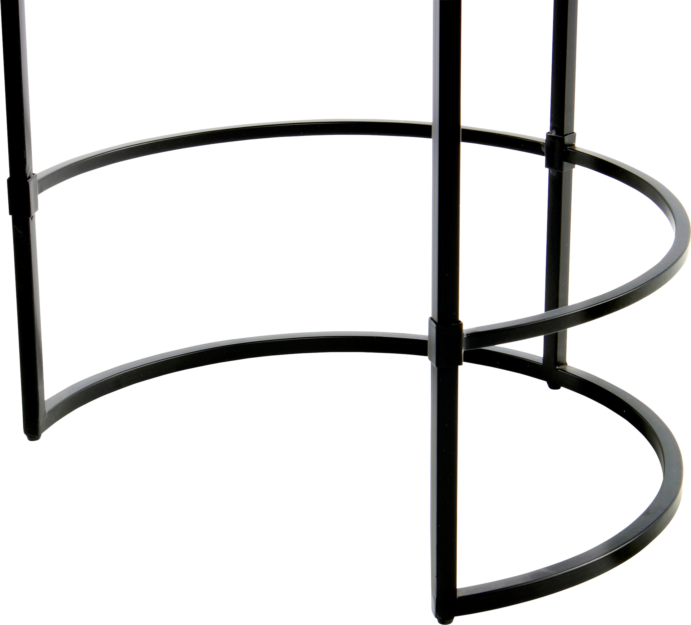 Kayoom Beistelltisch »Louis 225, Design-Tisch mit Stil, Marmor-Tischplatte«, (1 St.), Detailreiche Marmortischplatte, robustes Gestell, zeitlos