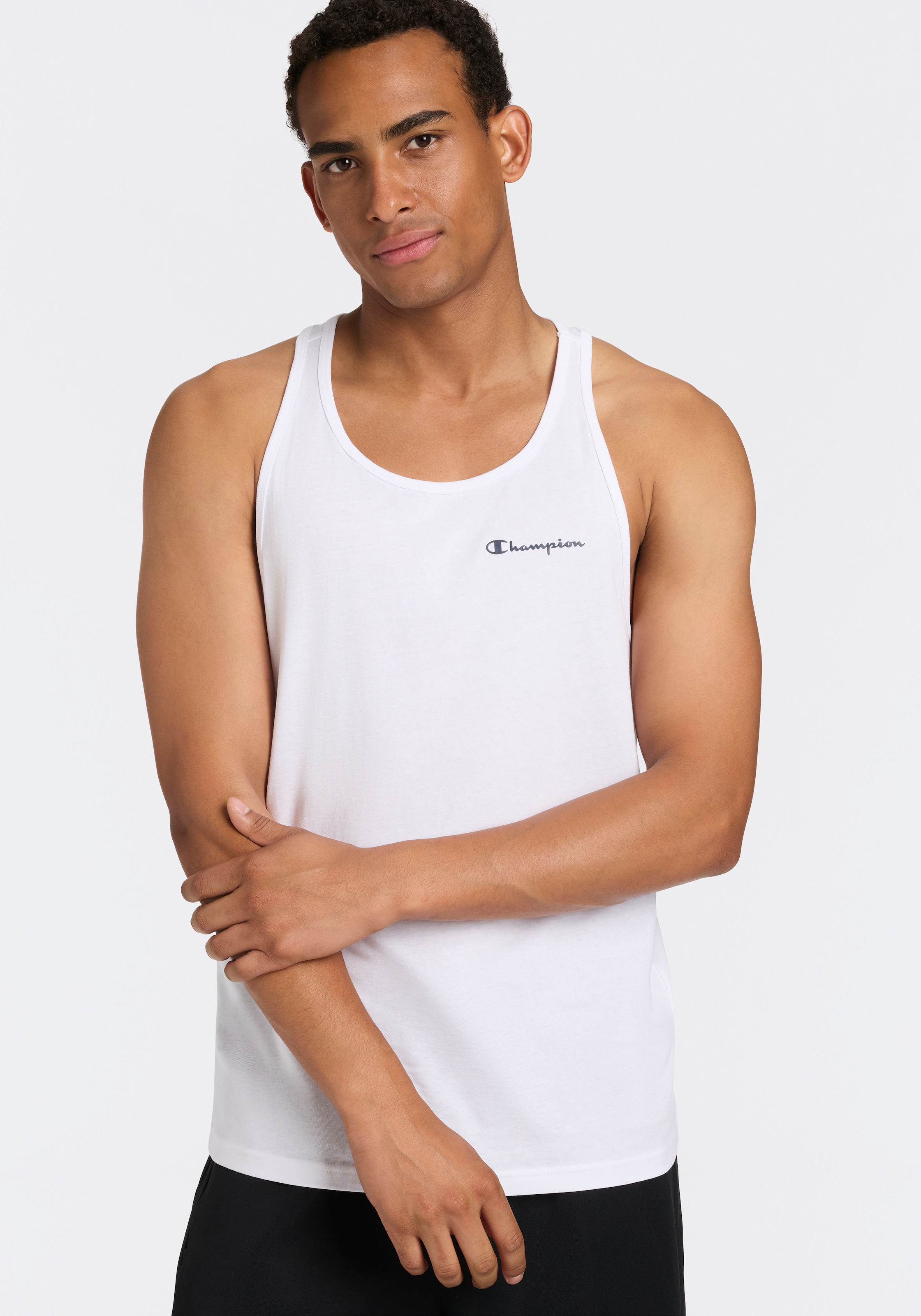 Champion Débardeur Paquet, 2 cuis lot de 2, avec encolure ronde, style sportif, en coton
