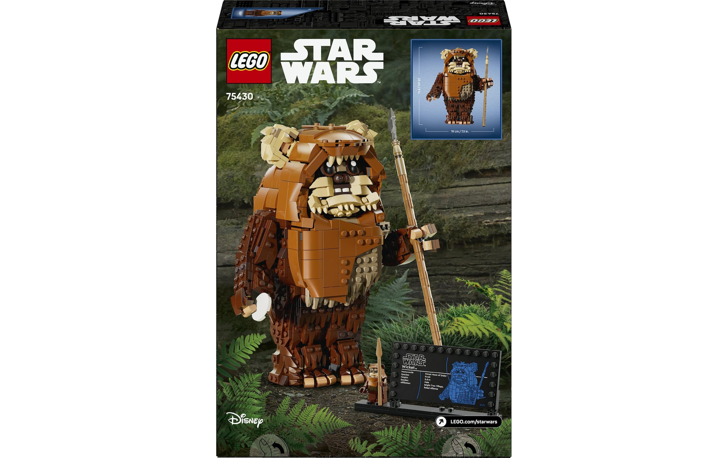 LEGO® Konstruktionsspielsteine »Star Wars Der Ewok Wicket 75430« Baubare Figur von Wicket