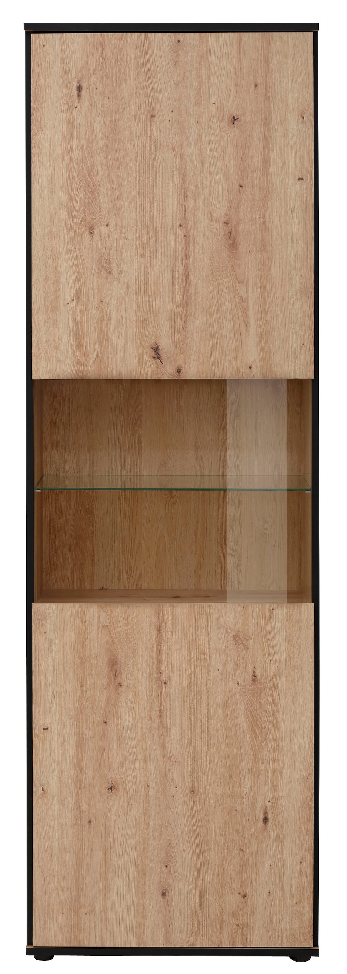 HELA Vitrines »Ariana« mit angeschrägten Griffmulden, Höhe 195 cm