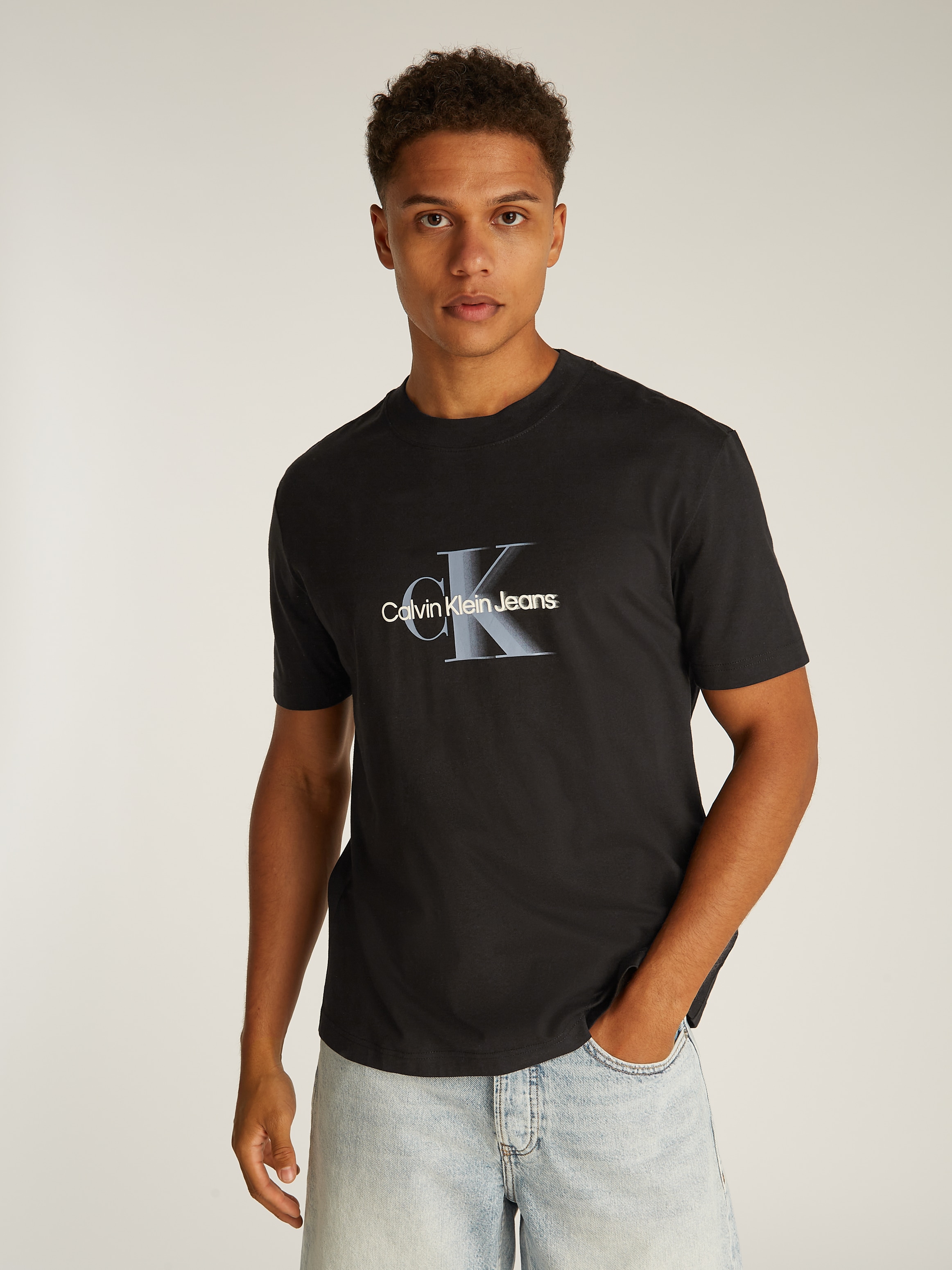 Calvin Klein Jeans T-Shirt »MONOLOGO SHIFT TEE«, mit grossem Logodruck