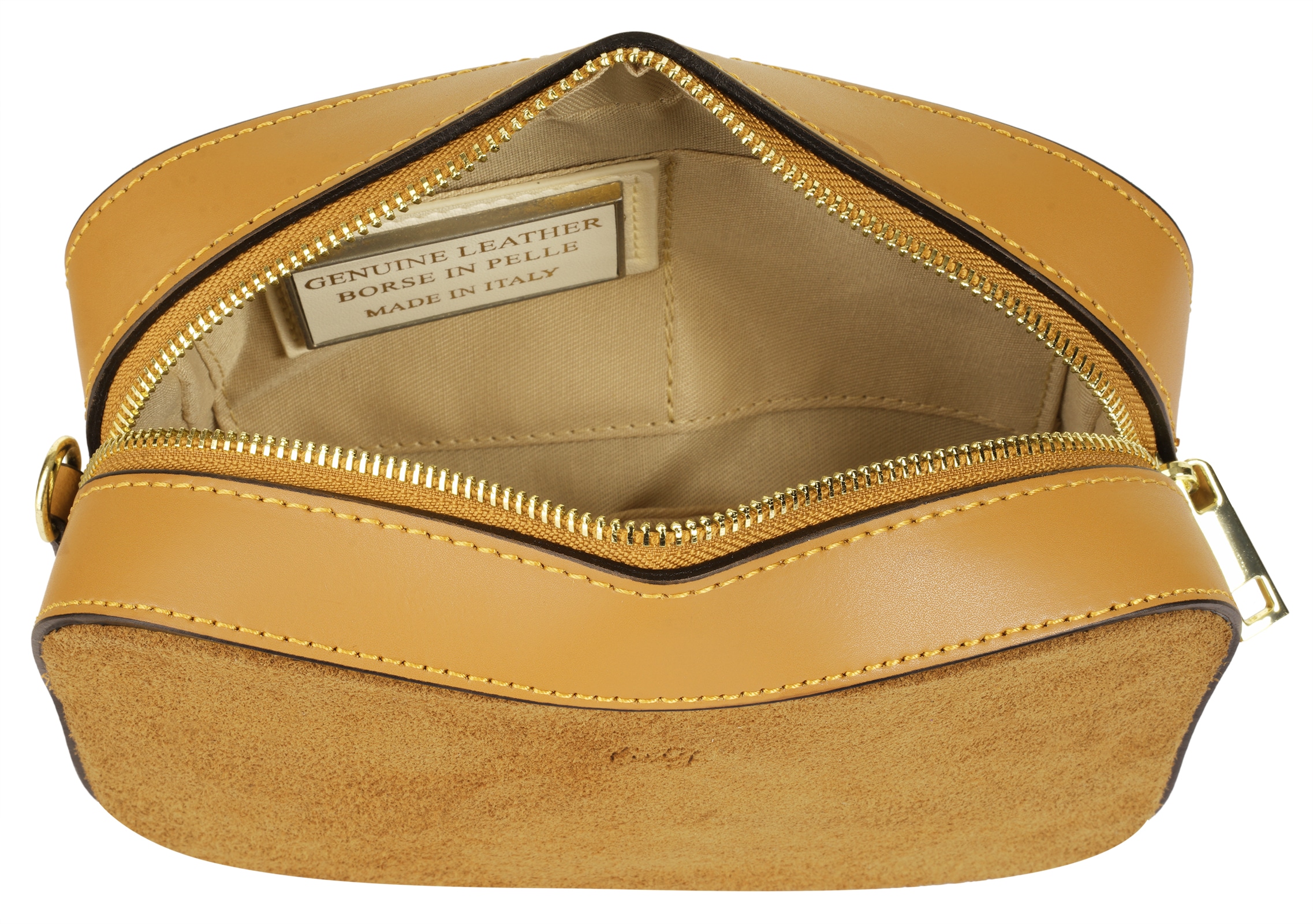 Cluty Umhängetasche echt Leder, Made in Italy