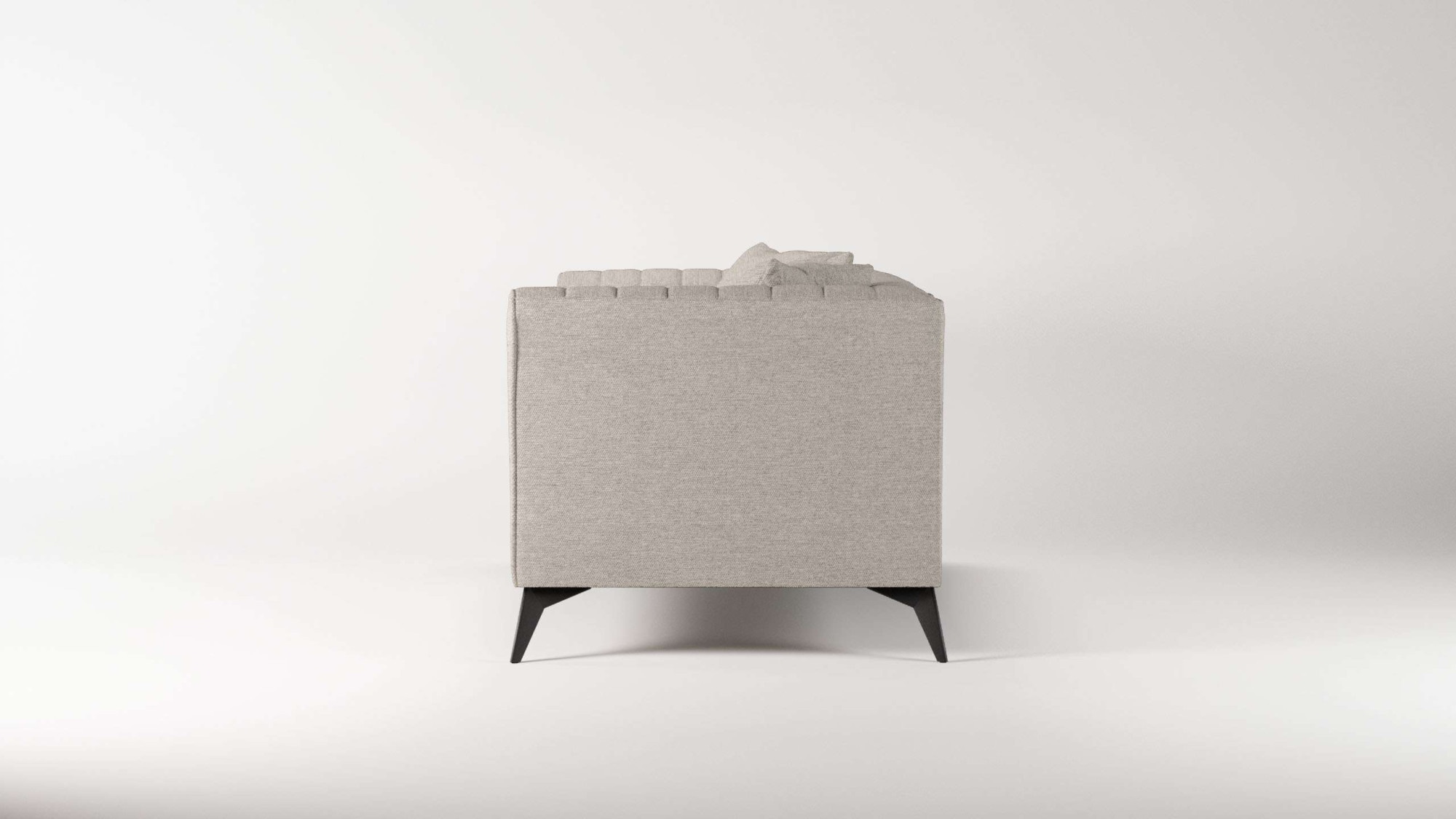 Places of Style 2-Sitzer »MATTHEW elegantes Designsofa, Masse B/T/H: 170/86/74 cm«, Steppung im Rücken, lose Sitzkissen, incl. Zierkissen