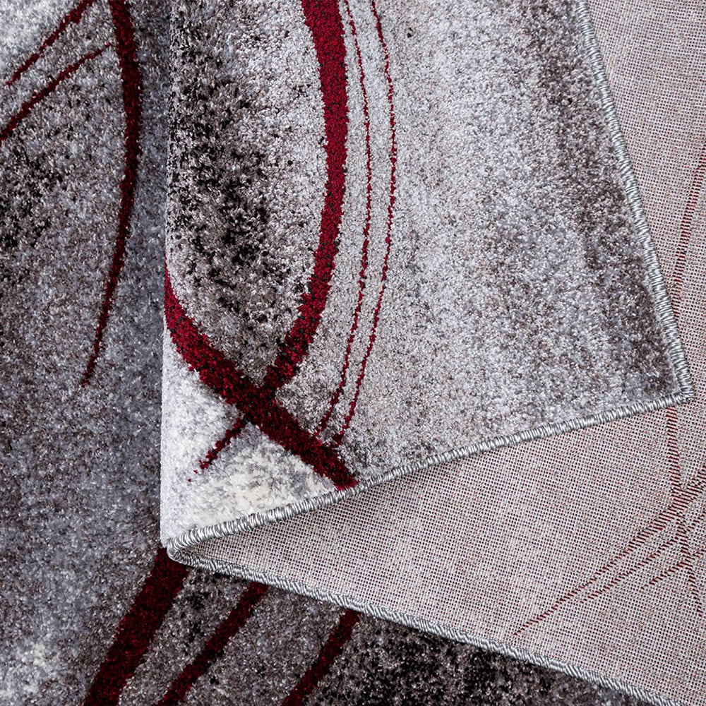 Home affaire Teppich »Tritom«, rechteckig, mit besonders weichem Flor, Kurzflor, modernes Wellen Muster