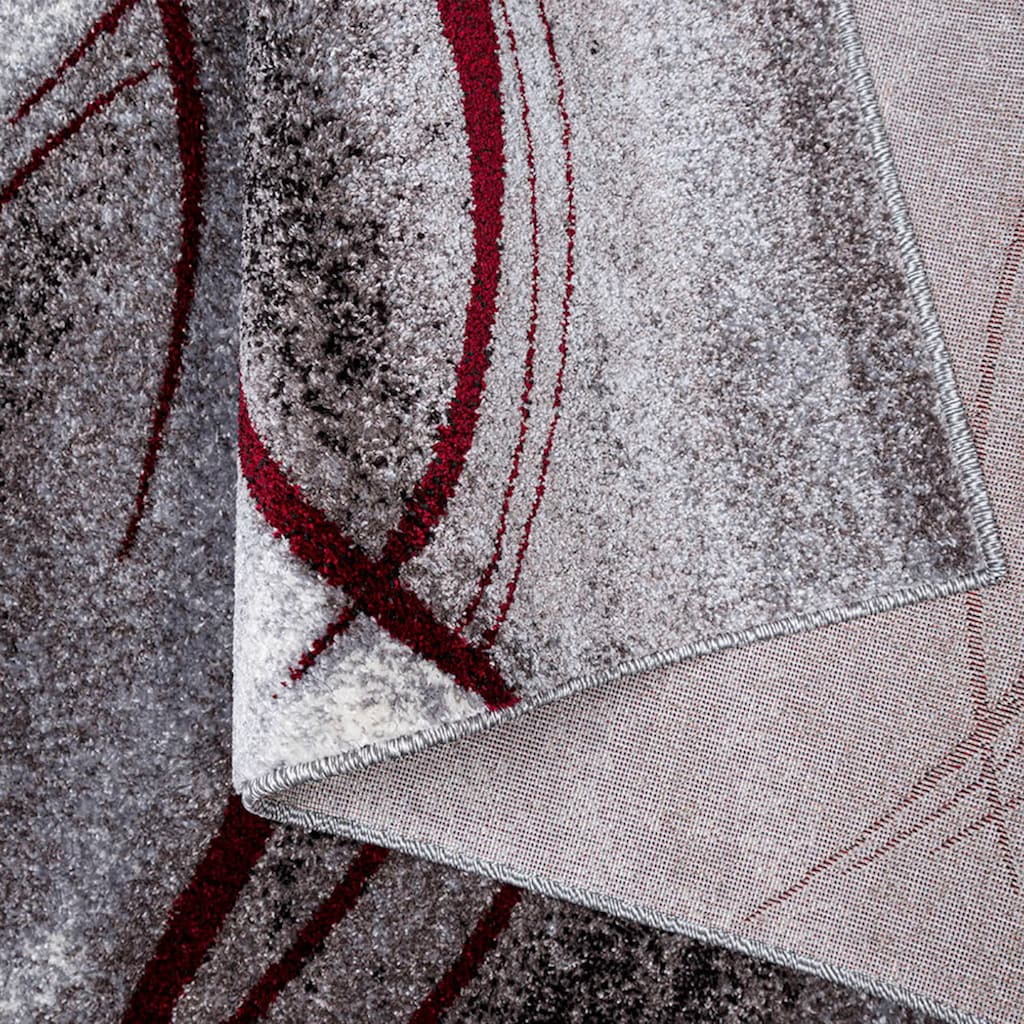 Home affaire Teppich »Tritom«, rechteckig, mit besonders weichem Flor, Kurzflor, modernes Wellen Muster