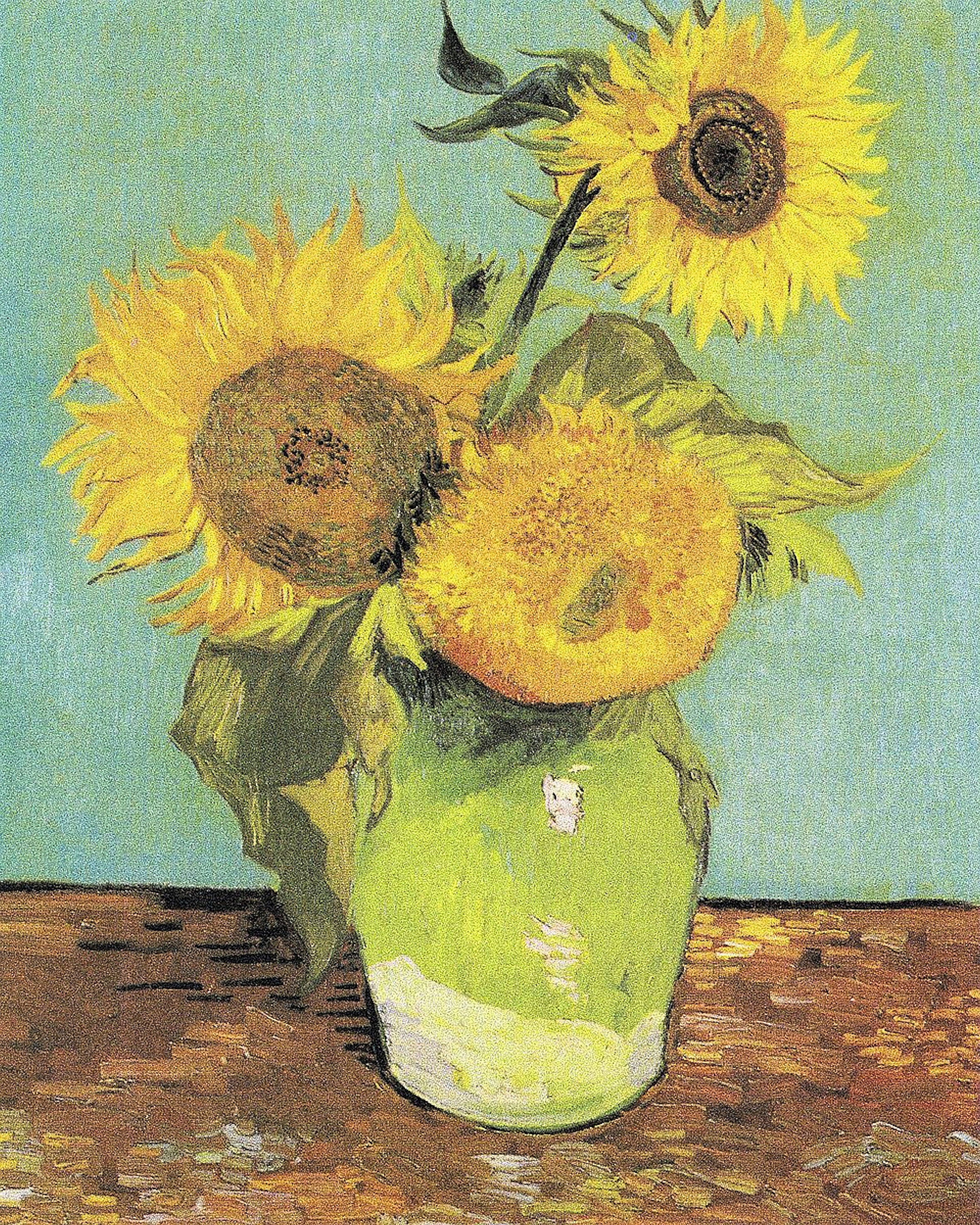 Image of DELAVITA Leinwandbild »V.Van GOGH, Drei Sonnenblumen in einer Vase«, (1 St.) bei Ackermann Versand Schweiz